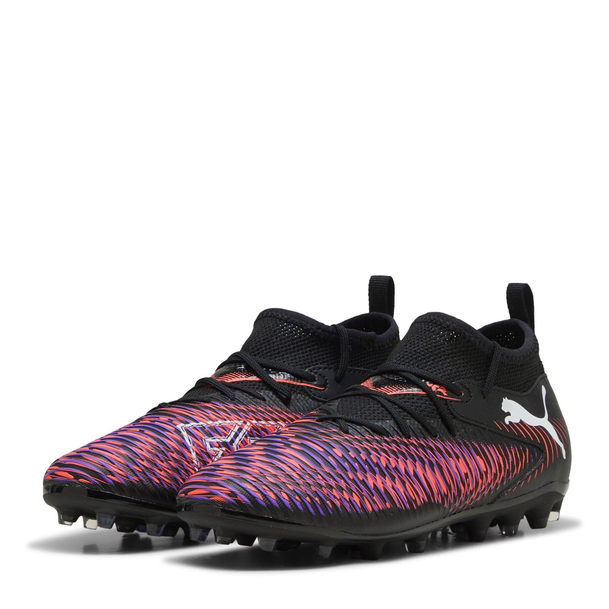 Black-Wh - Puma - Unisex Kids' Future 8 Match Mg Firm Ground Football Boots - 1
