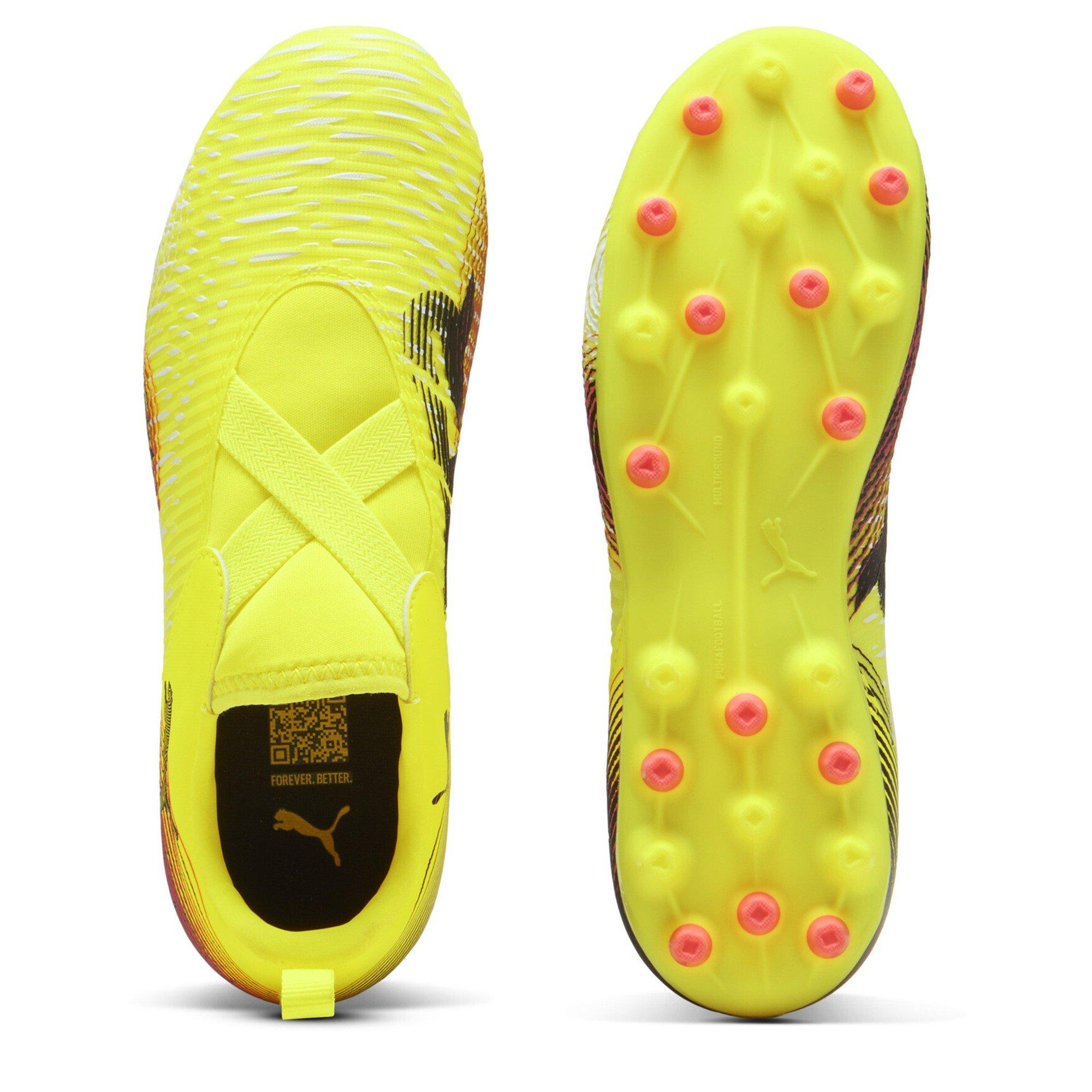 Yellow Alert - Puma - Unisex Kids' Future 8 Match Firm Ground Football Boots - 3