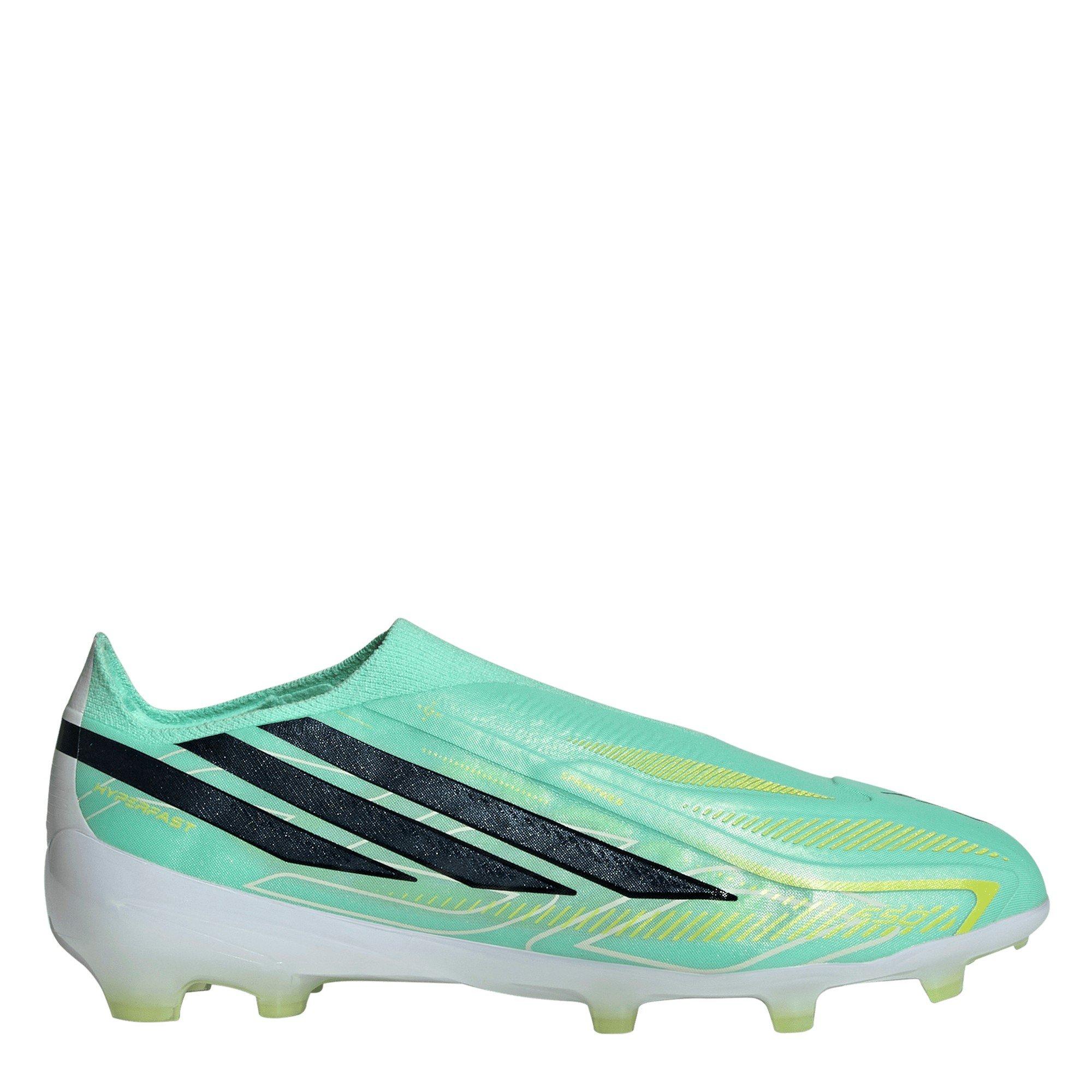 Mint/Black - adidas - F50 Hyperfast Elite Laceless Firm Ground Football Boots Juniors - 1