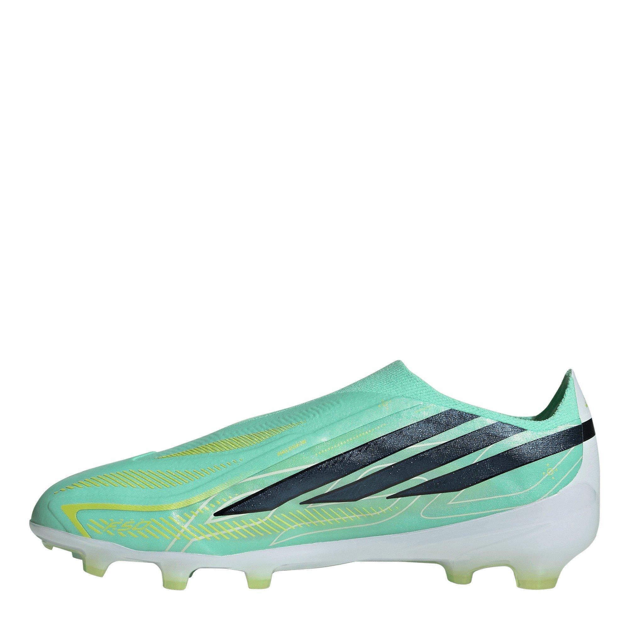 Mint/Black - adidas - F50 Hyperfast Elite Laceless Firm Ground Football Boots Juniors - 2