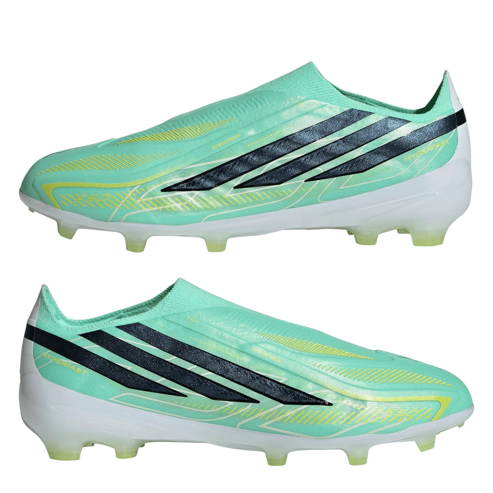 Mint/Black - adidas - F50 Hyperfast Elite Laceless Firm Ground Football Boots Juniors - 9