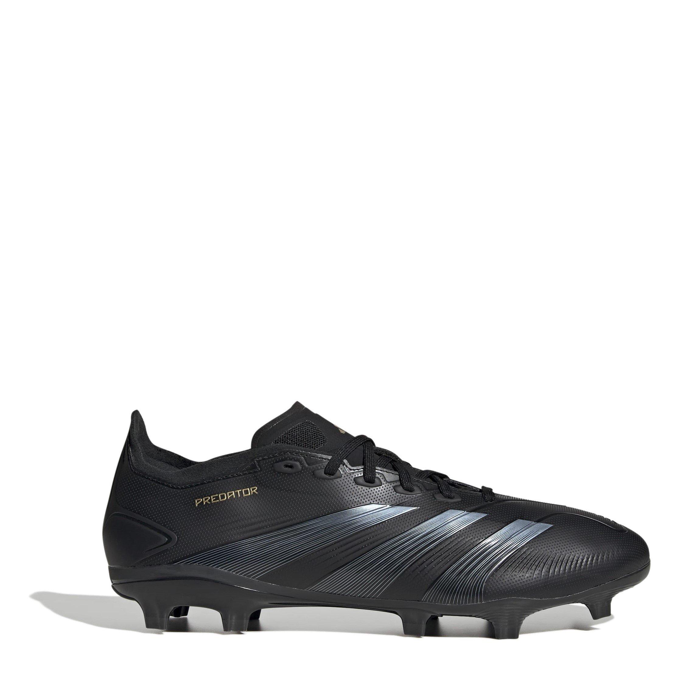 Black/Carbon - adidas - Predator Firm Ground Football Boots Juniors - 1