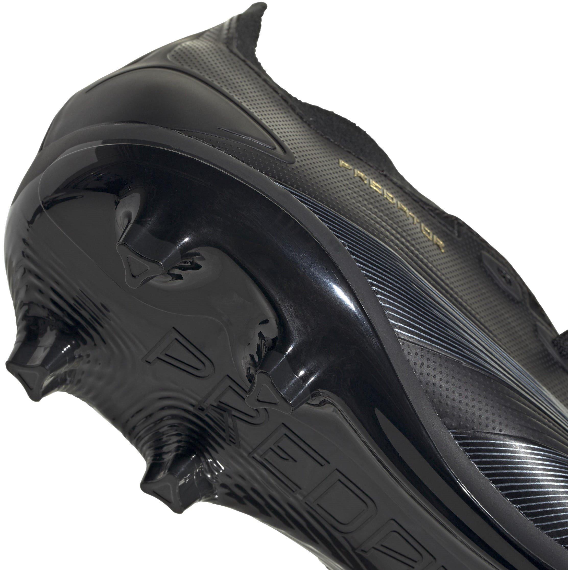 Black/Carbon - adidas - Predator Firm Ground Football Boots Juniors - 7