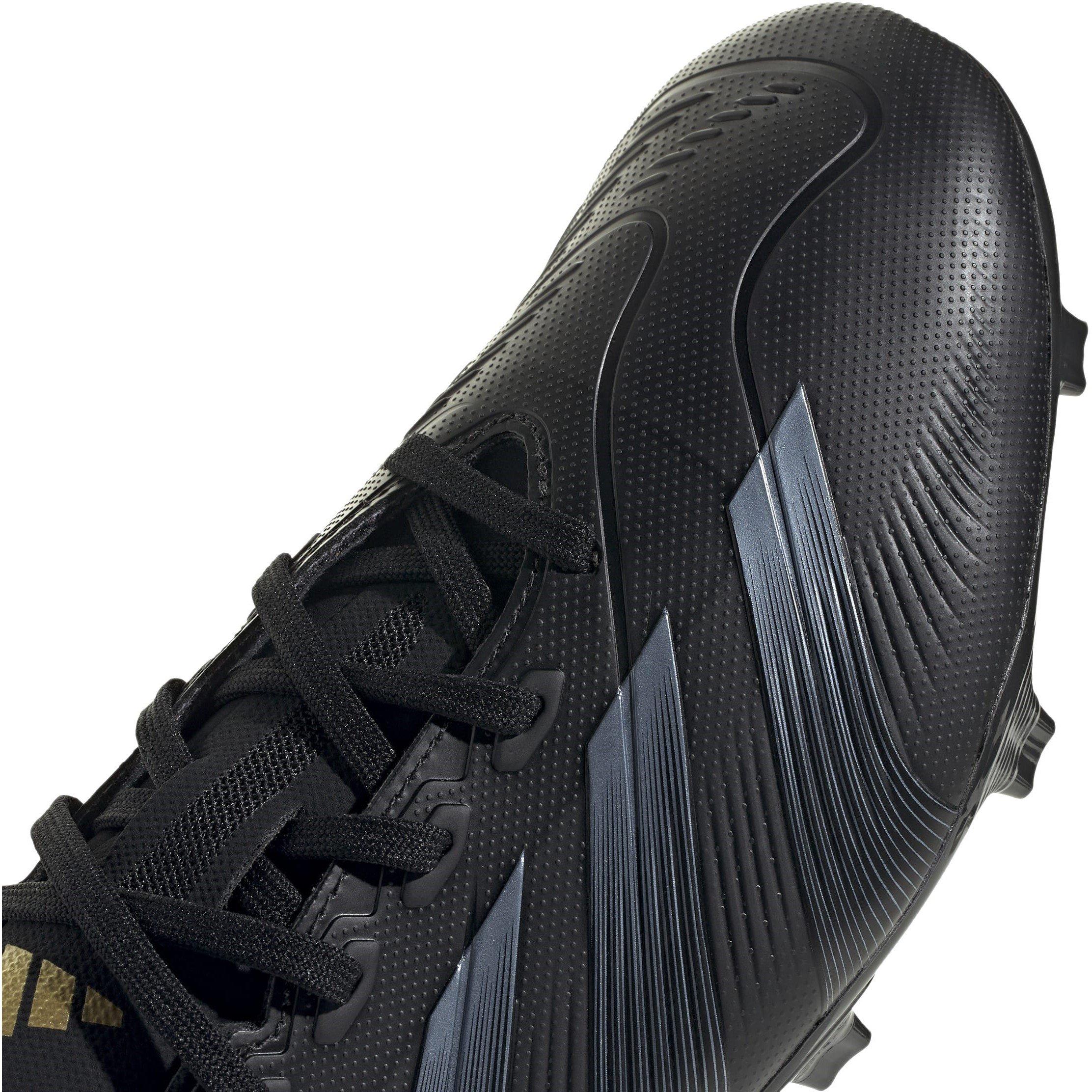 Black/Carbon - adidas - Predator Firm Ground Football Boots Juniors - 8
