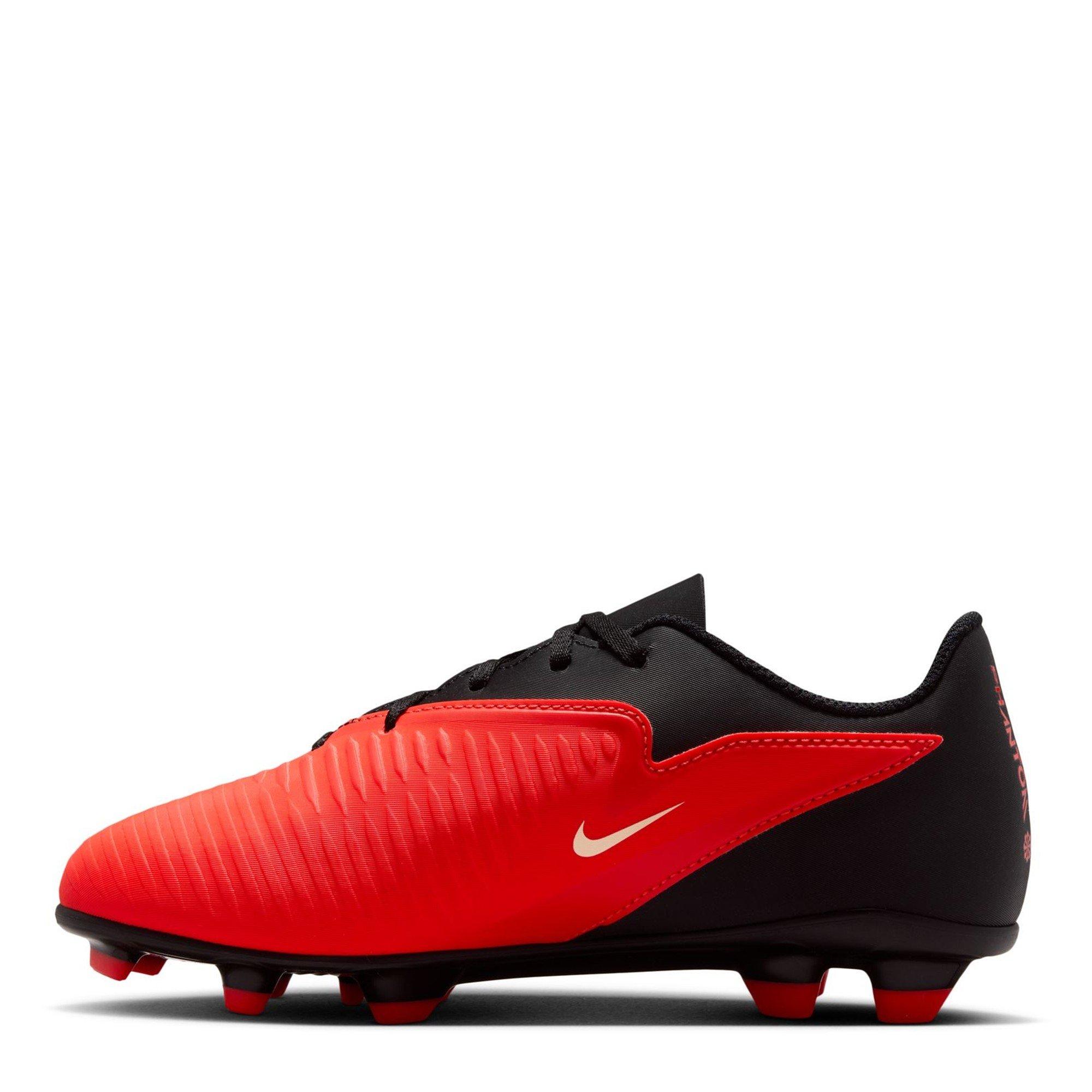 Crimson/Black - Nike - Phantom 6 Low Club Junior Firm Ground Boots - 2