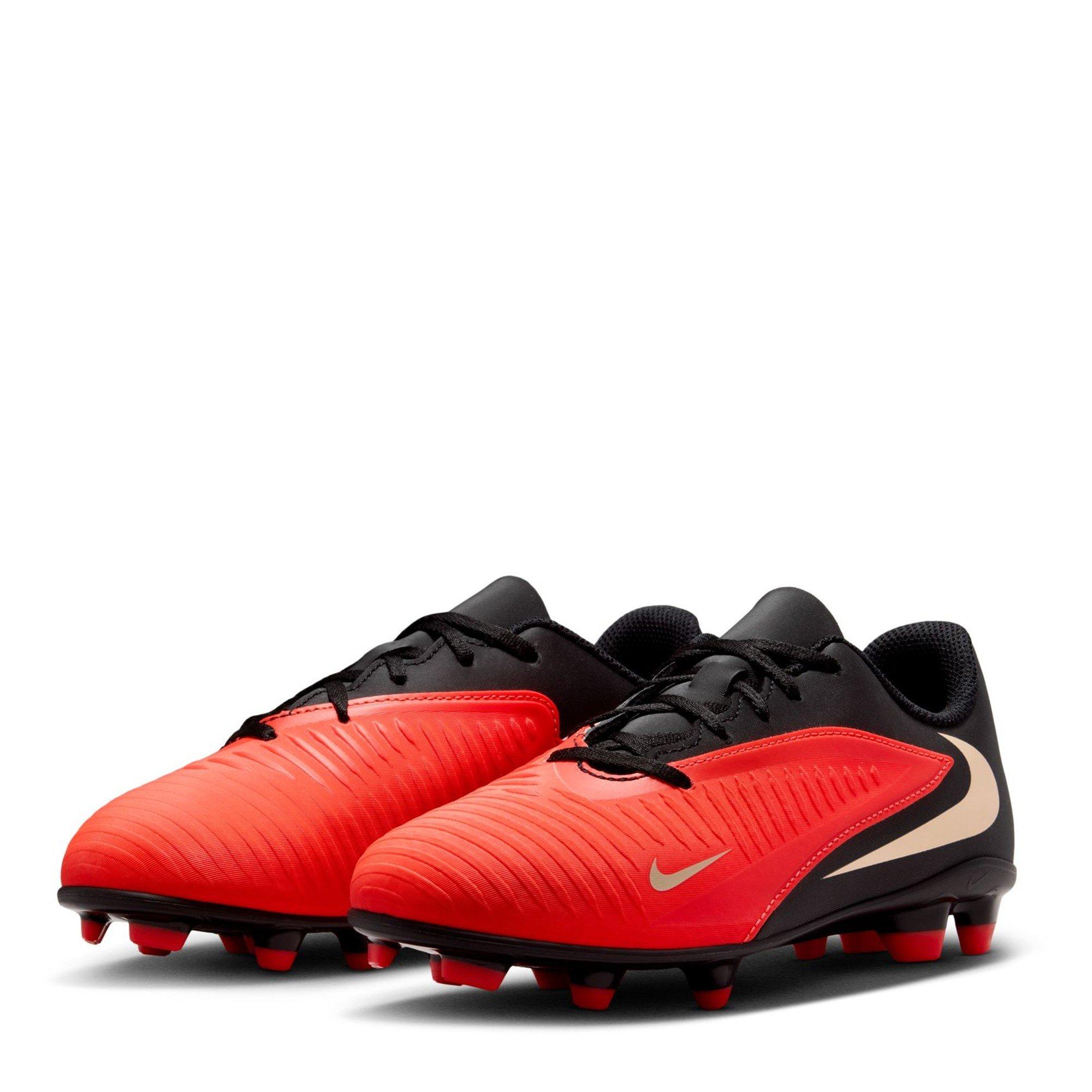 Crimson/Black - Nike - Phantom 6 Low Club Junior Firm Ground Boots - 4