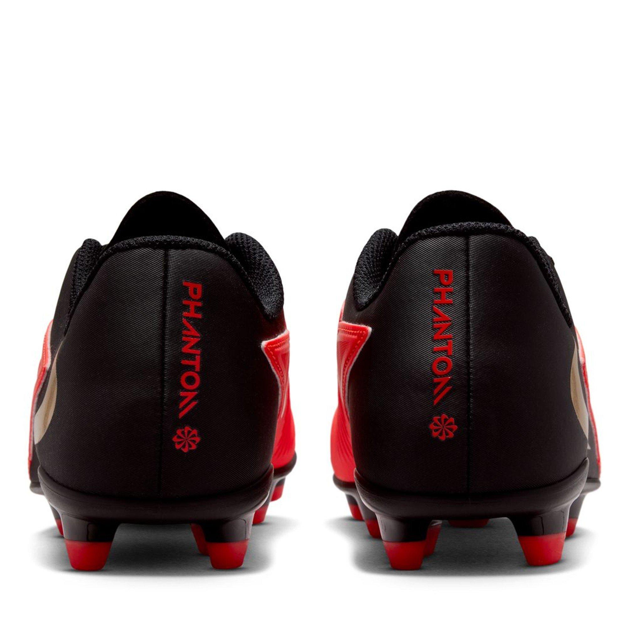 Crimson/Black - Nike - Phantom 6 Low Club Junior Firm Ground Boots - 5