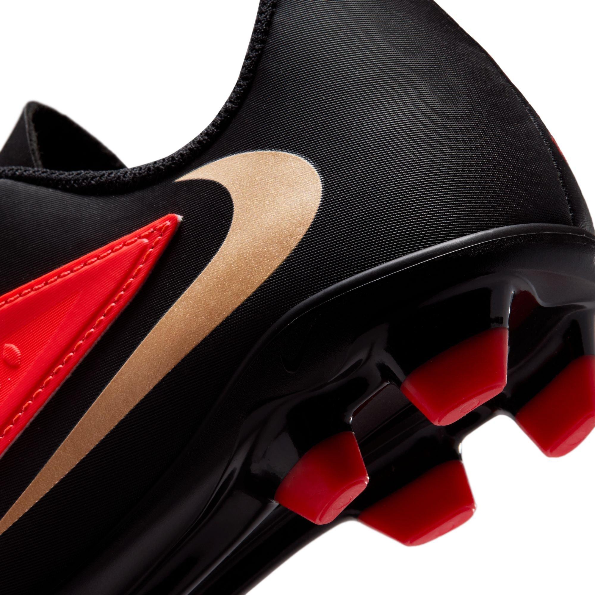 Crimson/Black - Nike - Phantom 6 Low Club Junior Firm Ground Boots - 8