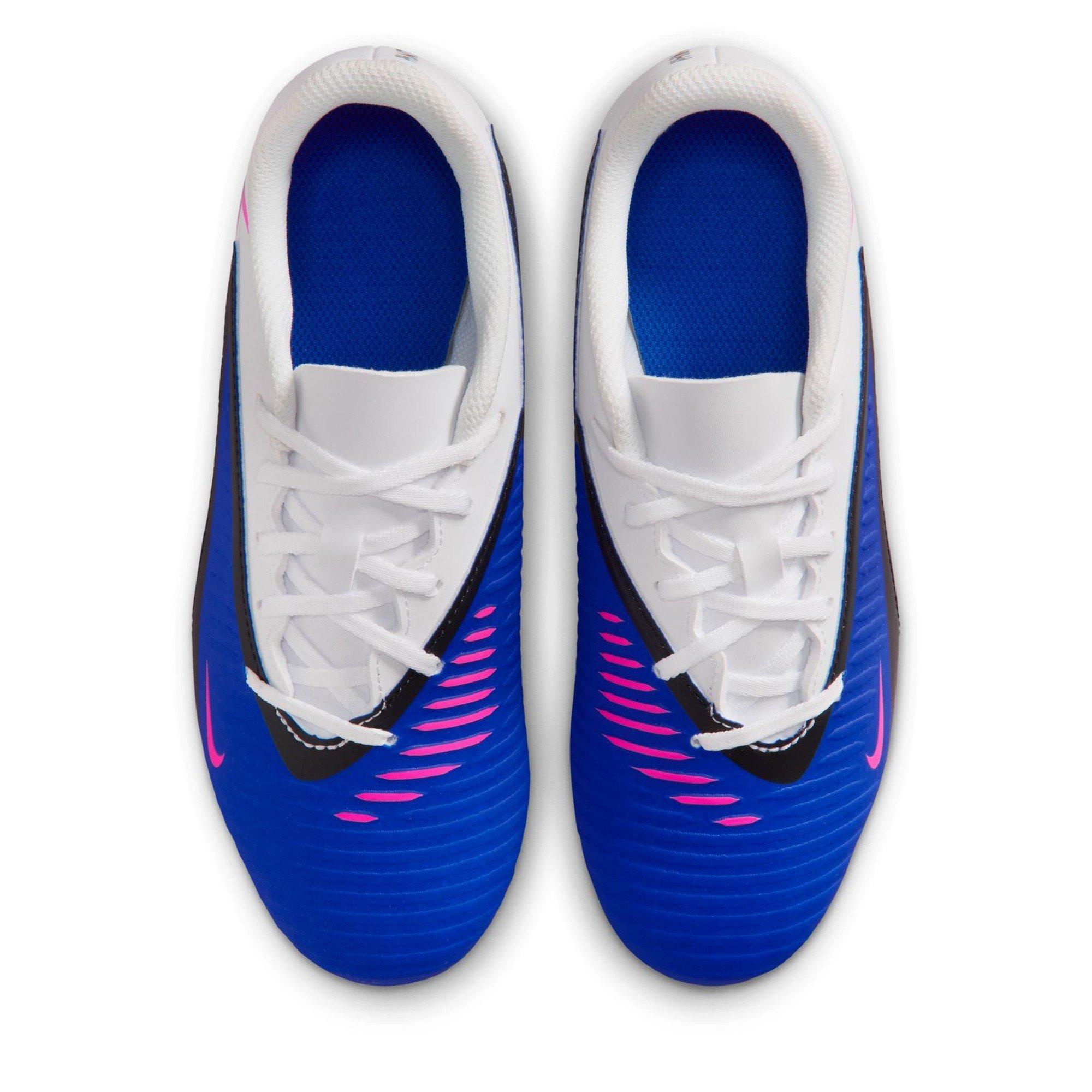 Blue/Pink-White - Nike - Phantom 6 Low Club Junior Firm Ground Boots - 6