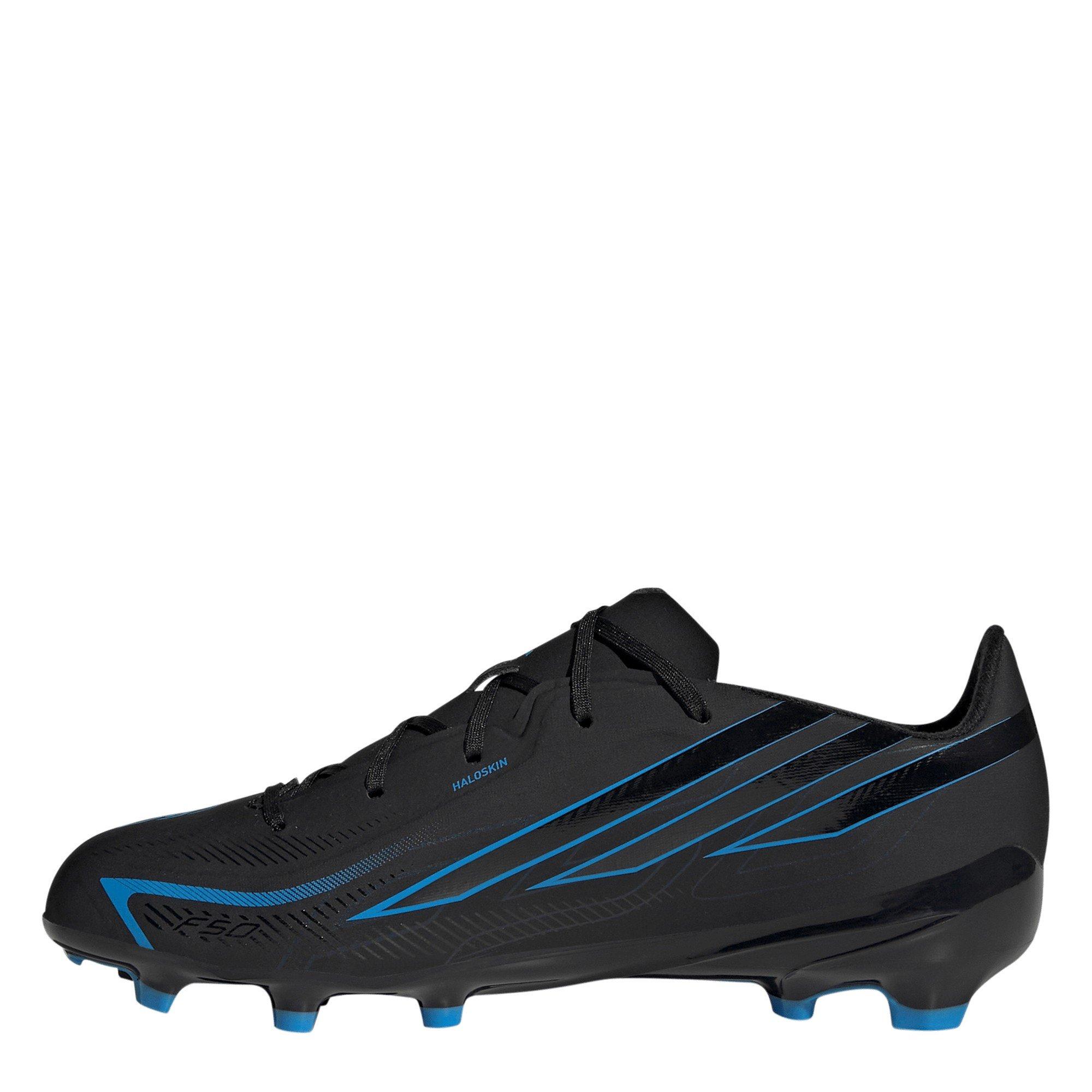 Black/Blue - adidas - F50 Hyperfast League Firm Ground Football Boots Juniors - 2