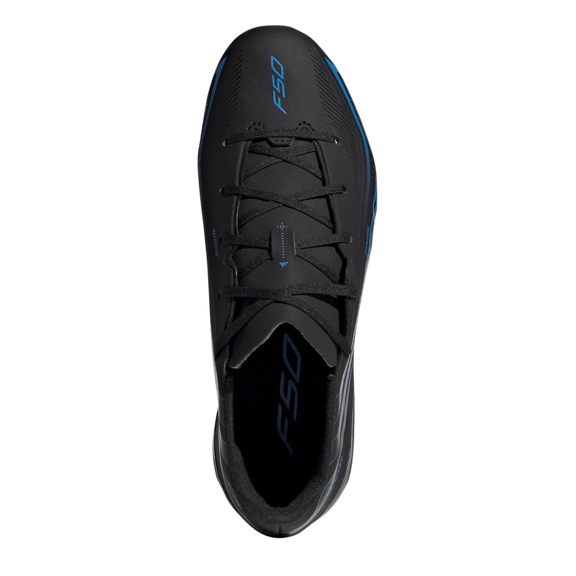 Black/Blue - adidas - F50 Hyperfast League Firm Ground Football Boots Juniors - 5
