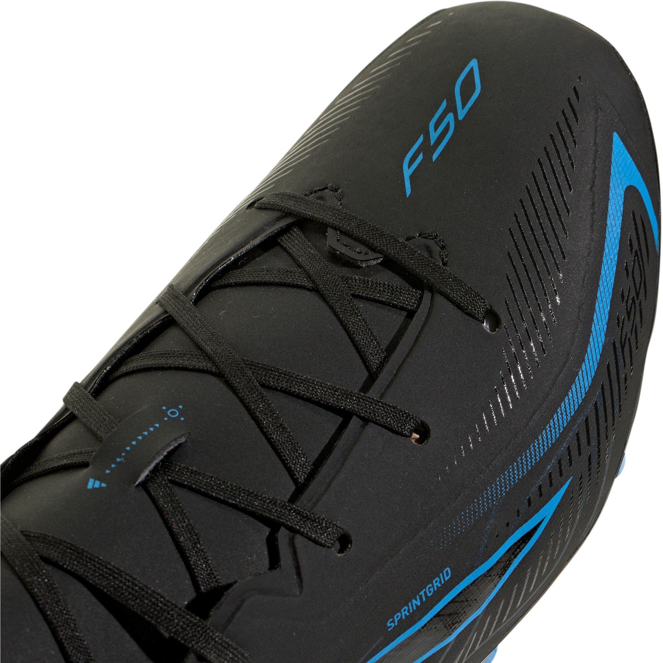 Black/Blue - adidas - F50 Hyperfast League Firm Ground Football Boots Juniors - 7