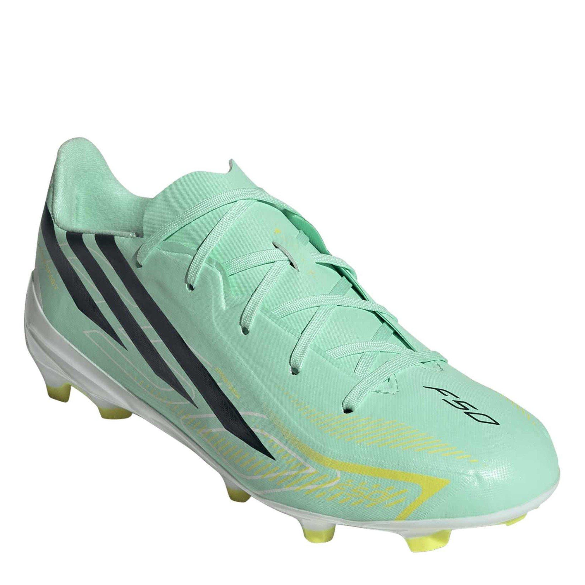 Mint/Black - adidas - Kids' F50 Hyperfast League adidas Firm-Ground Football Boots - 3