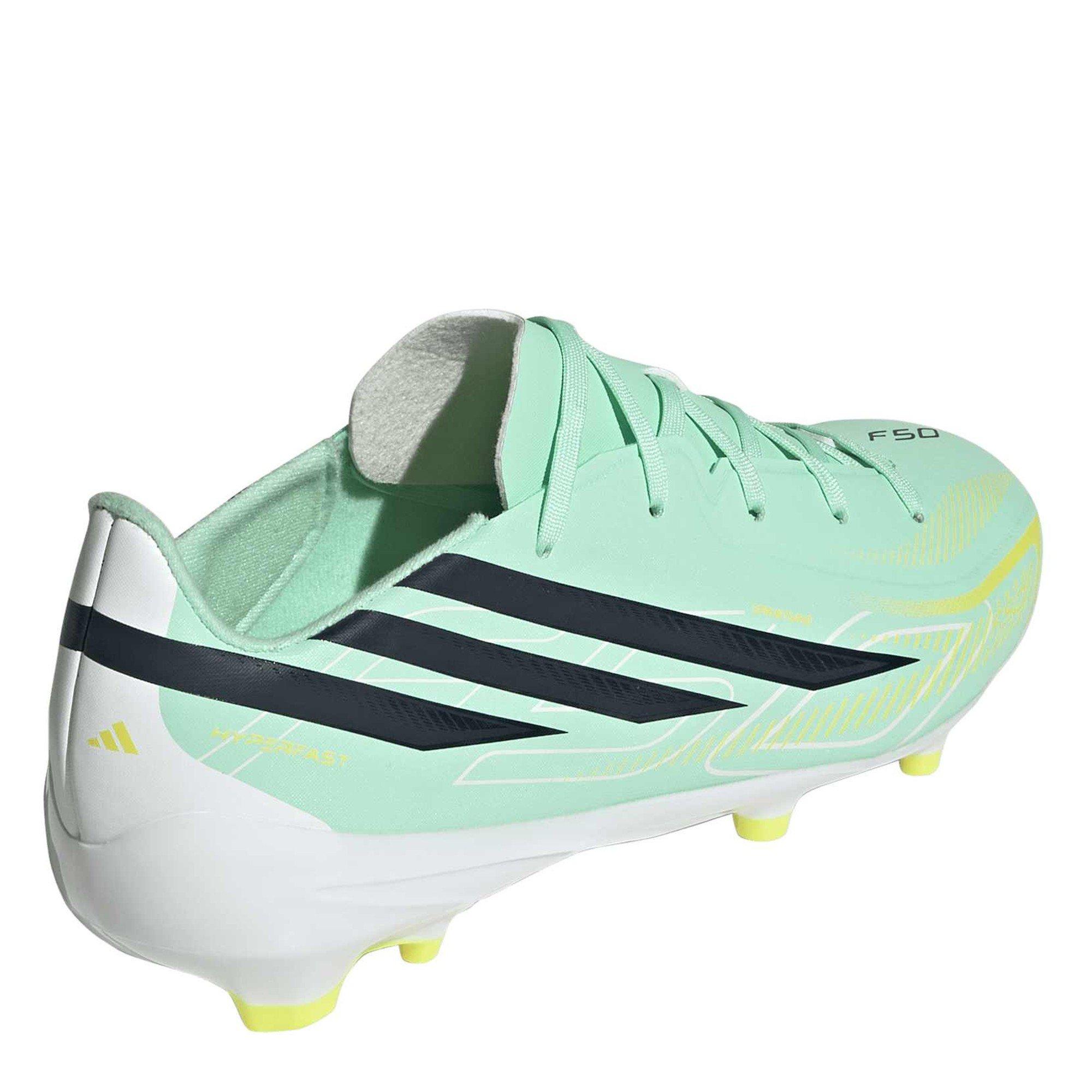 Mint/Black - adidas - Kids' F50 Hyperfast League adidas Firm-Ground Football Boots - 4