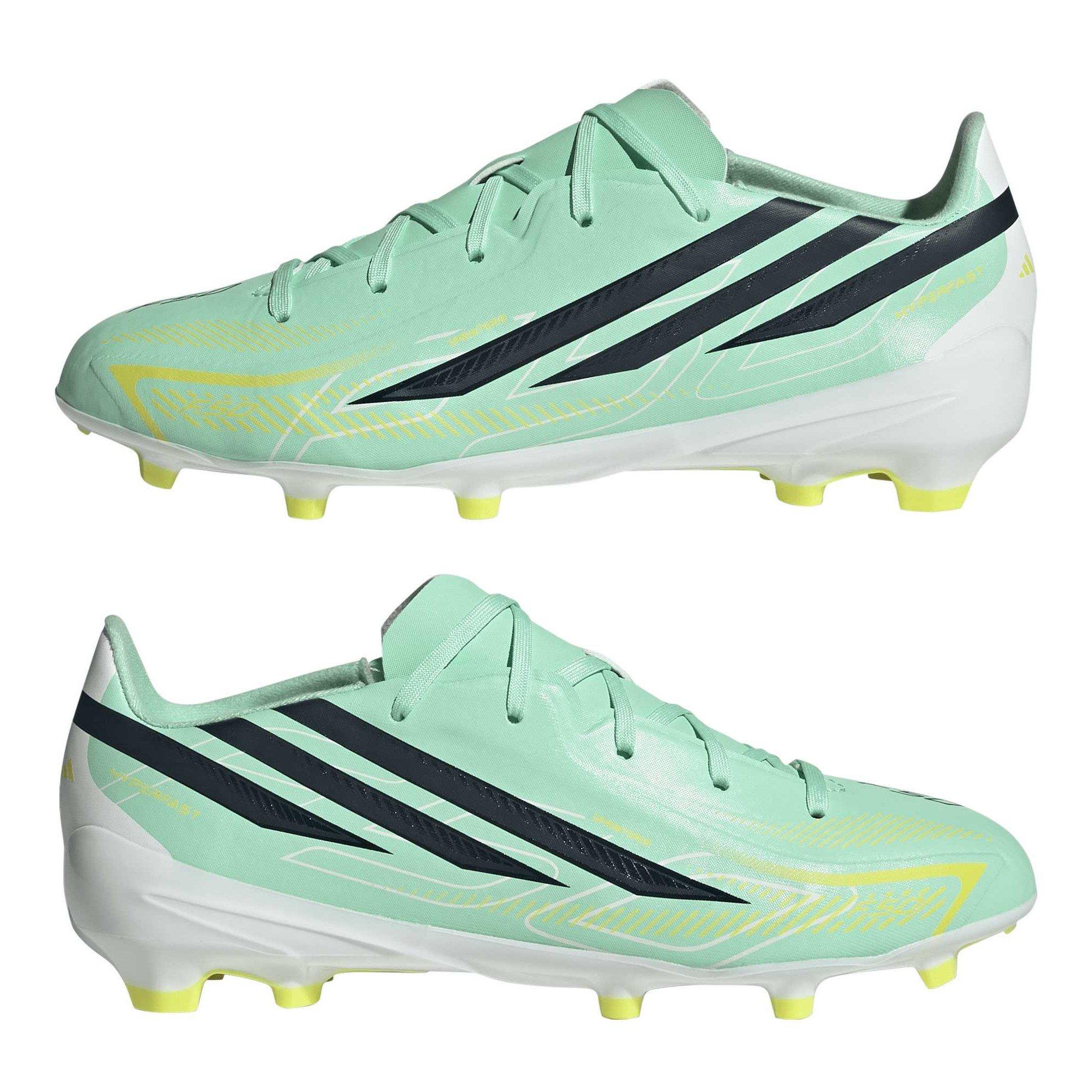 Mint/Black - adidas - Kids' F50 Hyperfast League adidas Firm-Ground Football Boots - 9