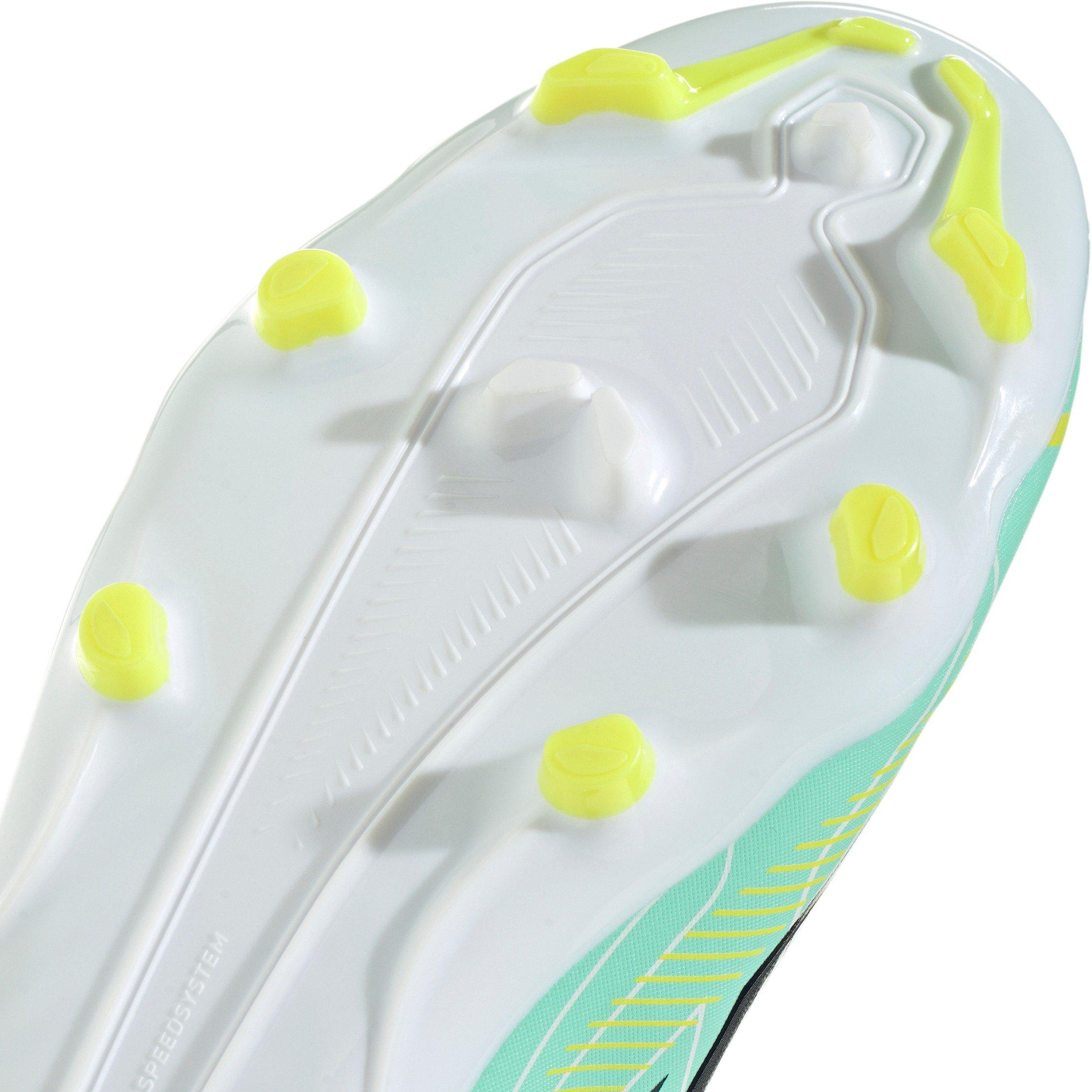 Mint/Black - adidas - Kids' F50 Hyperfast League Laceless Firm-Ground Football Boots - 7