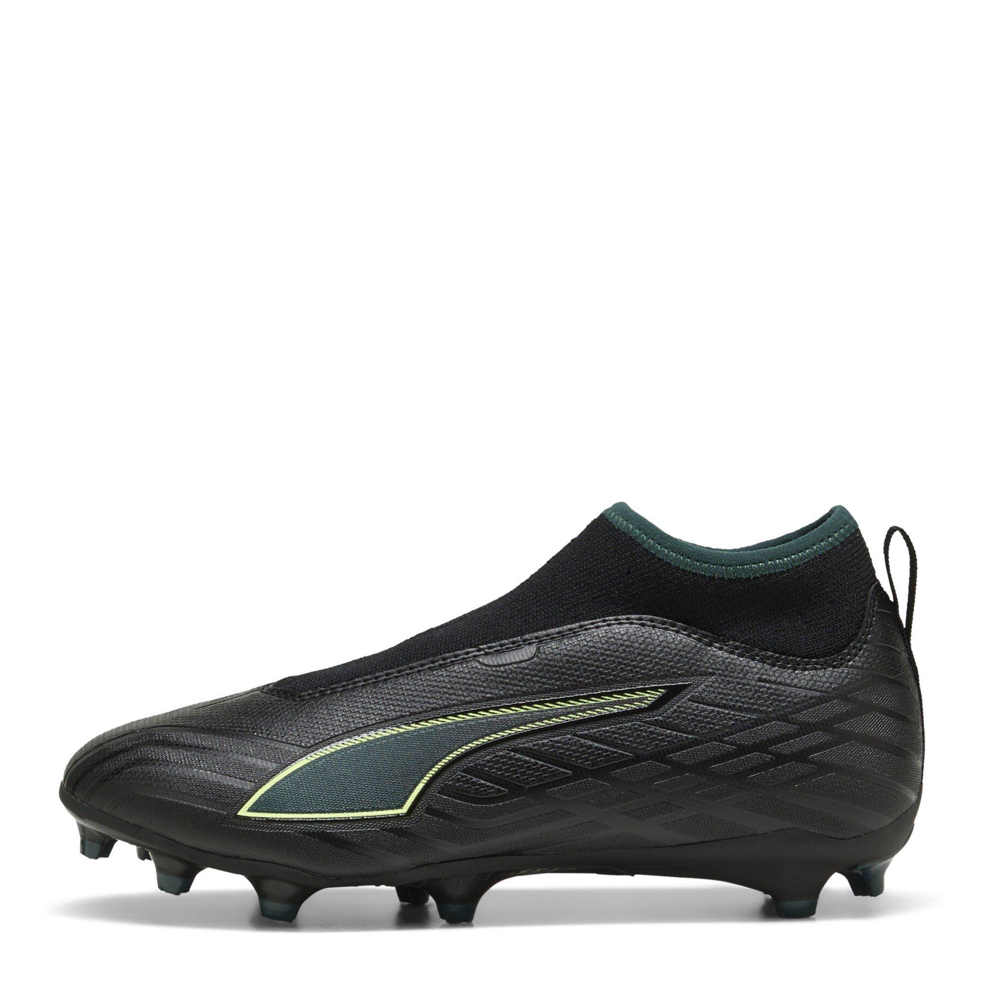 Blk-FL-GrnTrrn - Puma - Unisex Kids' Ultra 6 Match+ Ll Fg/Ag Firm Ground Football Boots - 2