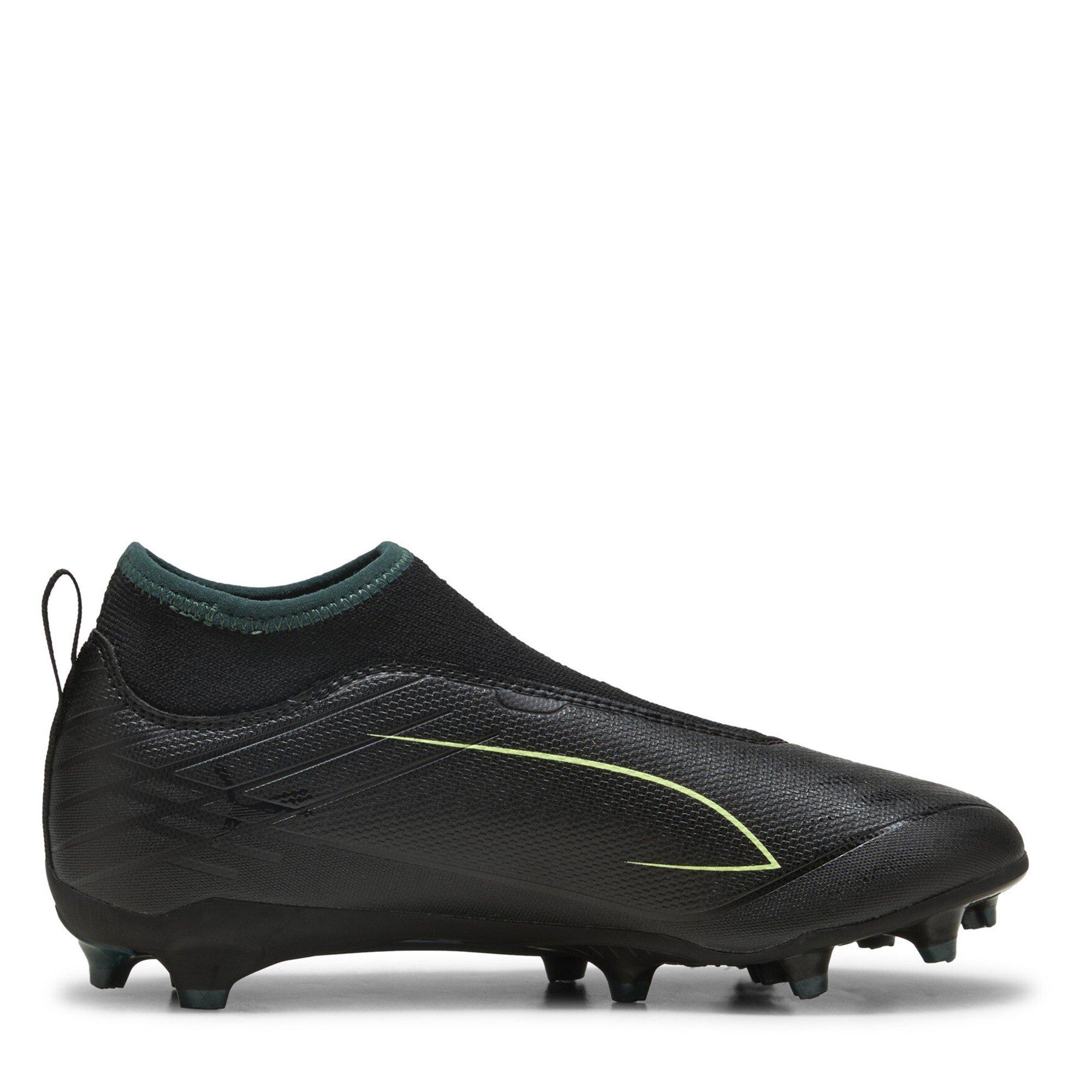 Blk-FL-GrnTrrn - Puma - Unisex Kids' Ultra 6 Match+ Ll Fg/Ag Firm Ground Football Boots - 4