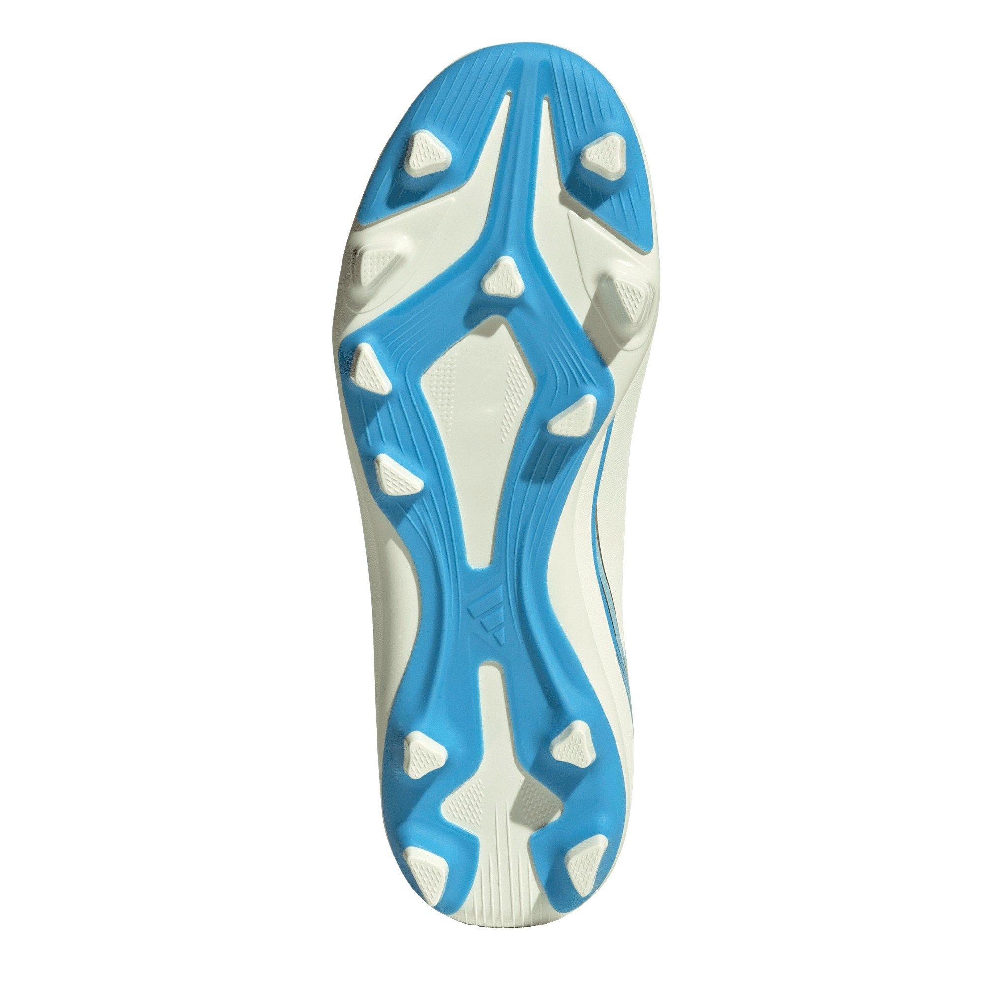 Crema/Azul/Oro - adidas - Adidas F50 Junior Club Firm Ground Football Boots - 6