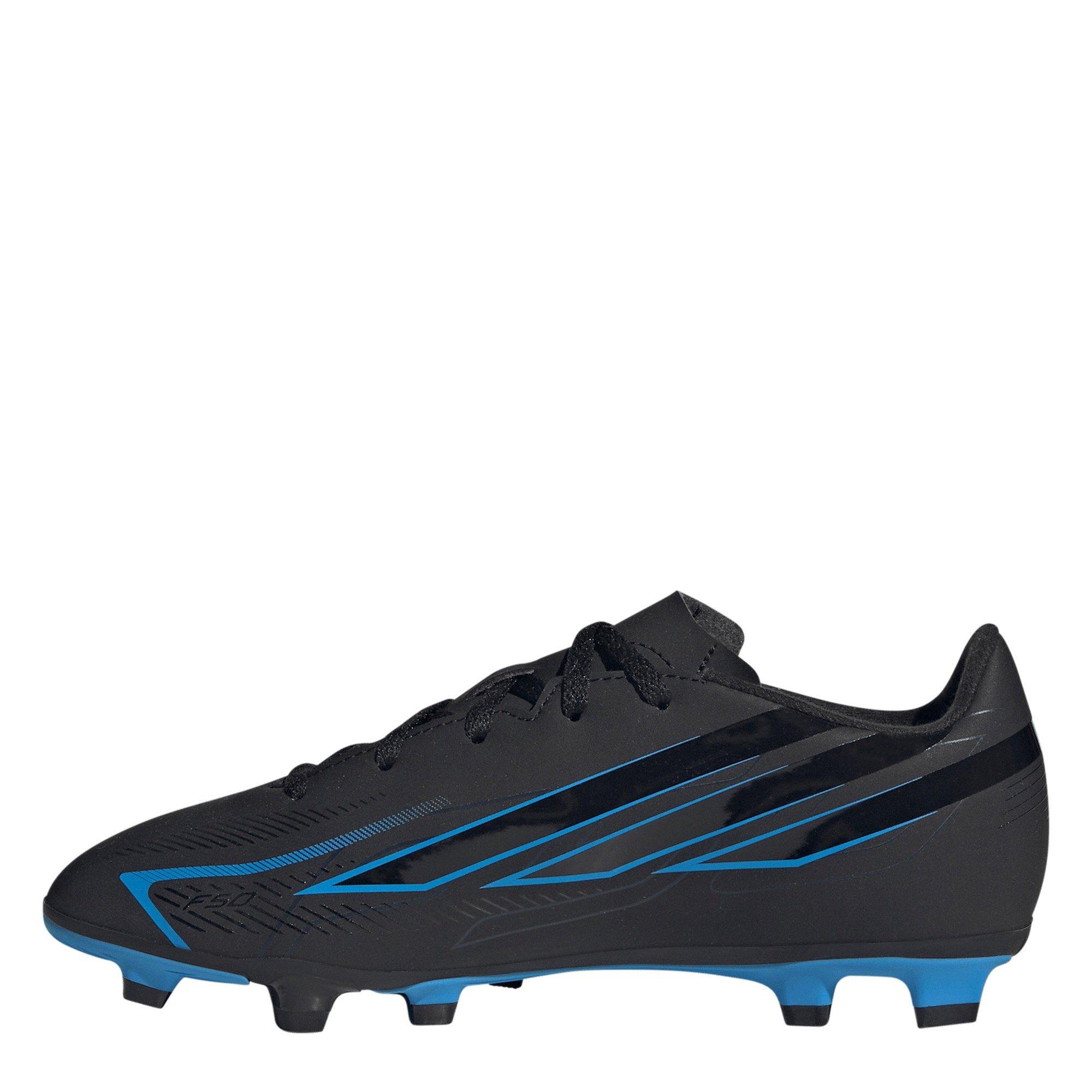 Black/Blue - adidas - Adidas F50 Junior Club Firm Ground Football Boots - 2