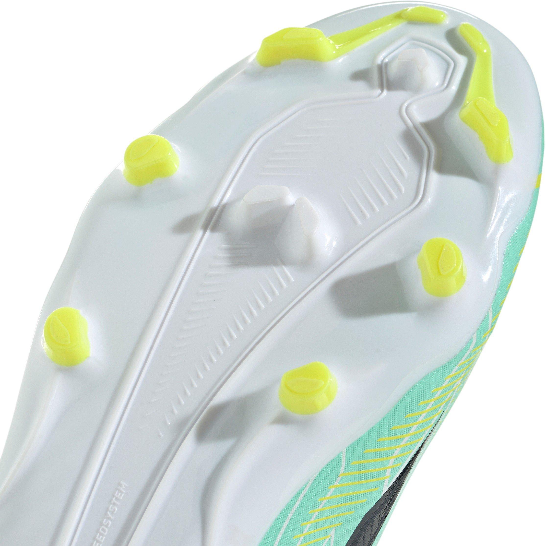 Mint/Black - adidas - Kids' F50 Hyperfast League Mid Firm-Ground Football Boots - 7