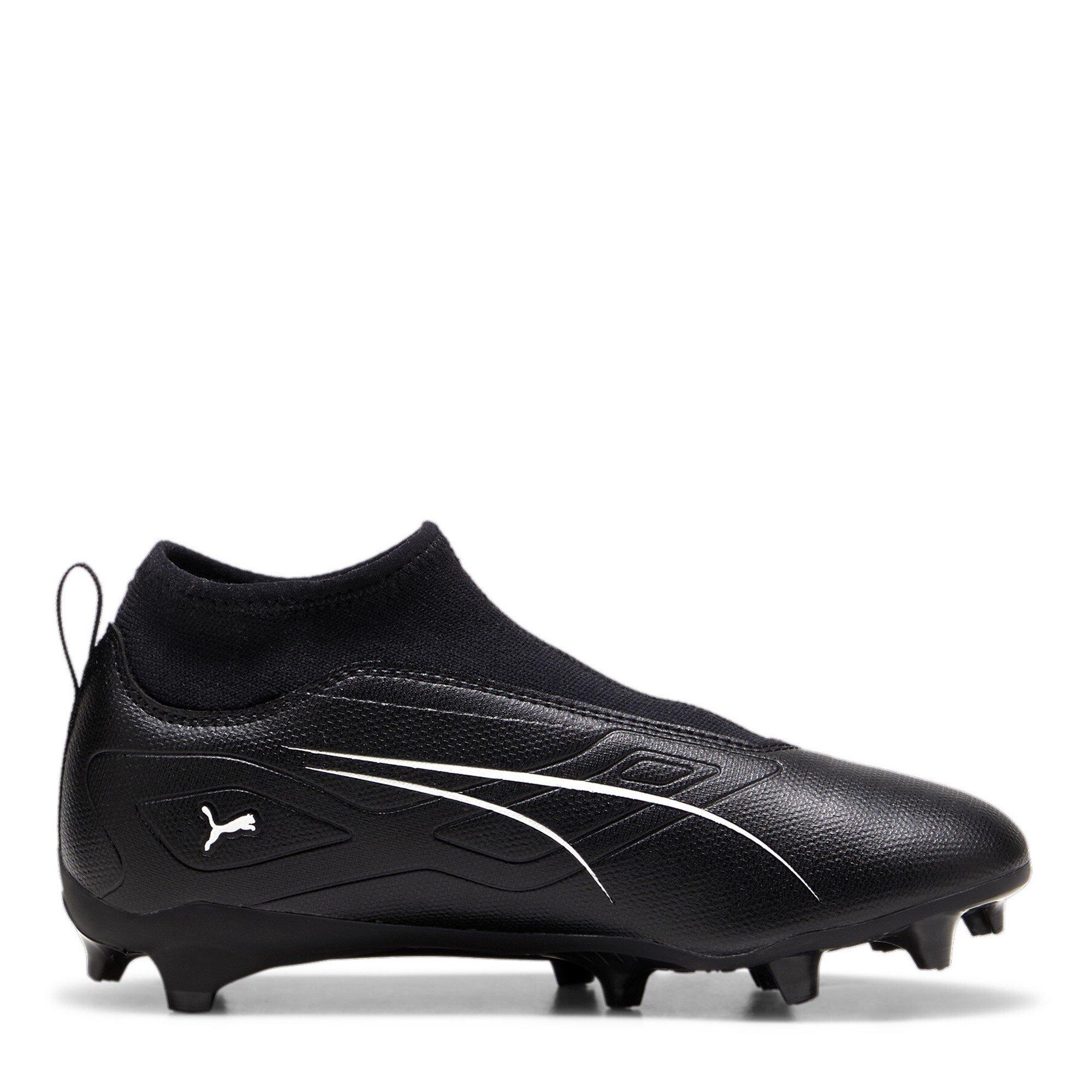 Nero/Bianco - Puma - Ultra Match+ Laceless Junior Firm Ground Football Boots - 4