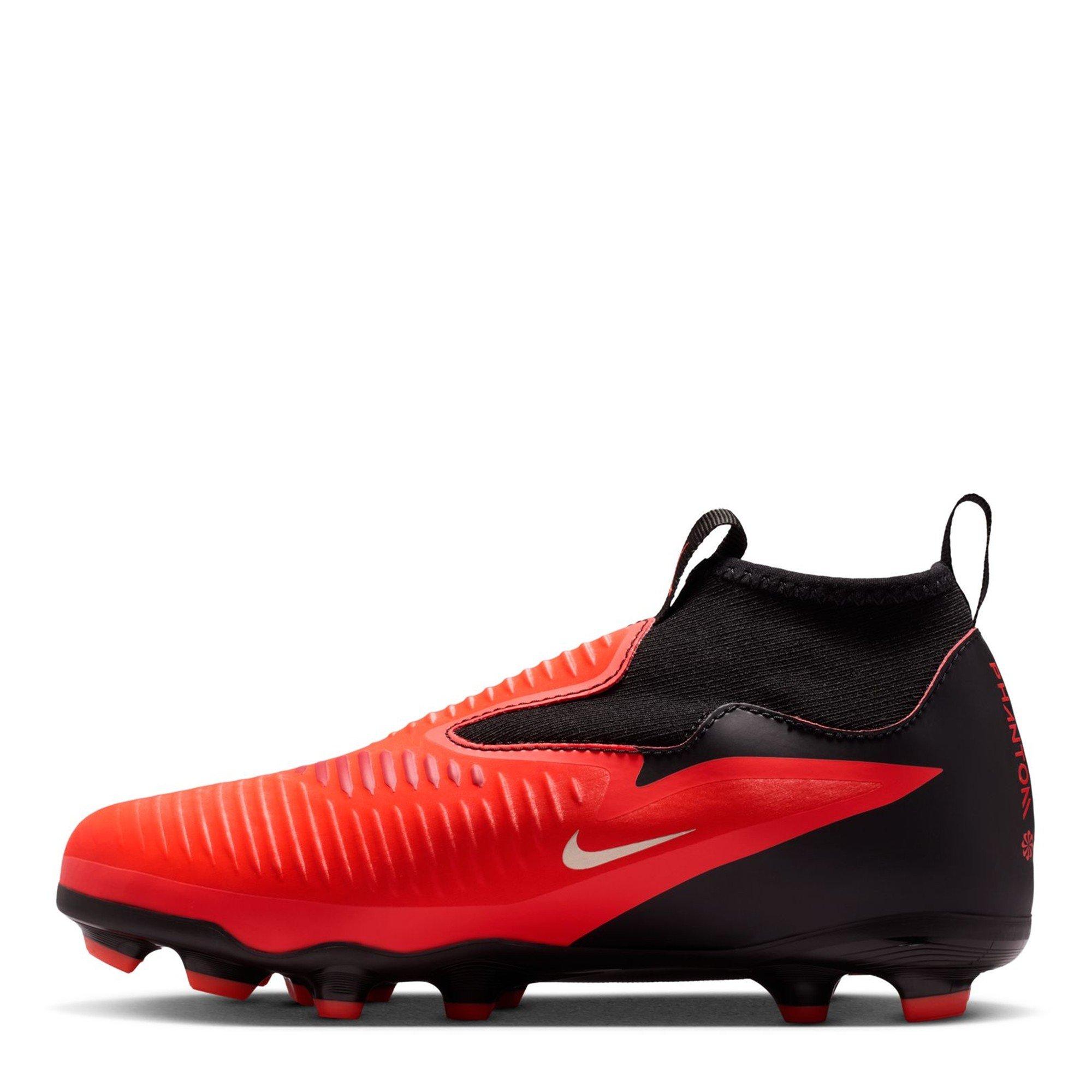 Red/Black - Nike - Phantom 6 Academy High Juniors Firm Ground Football Boots - 2