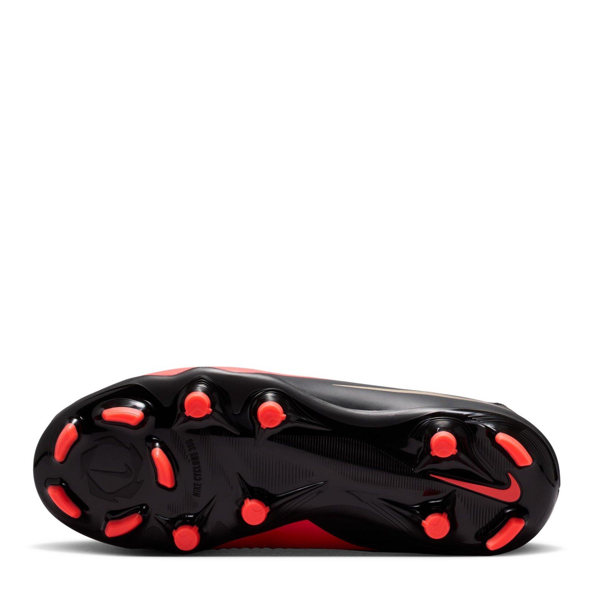 Red/Black - Nike - Phantom 6 Academy High Juniors Firm Ground Football Boots - 3