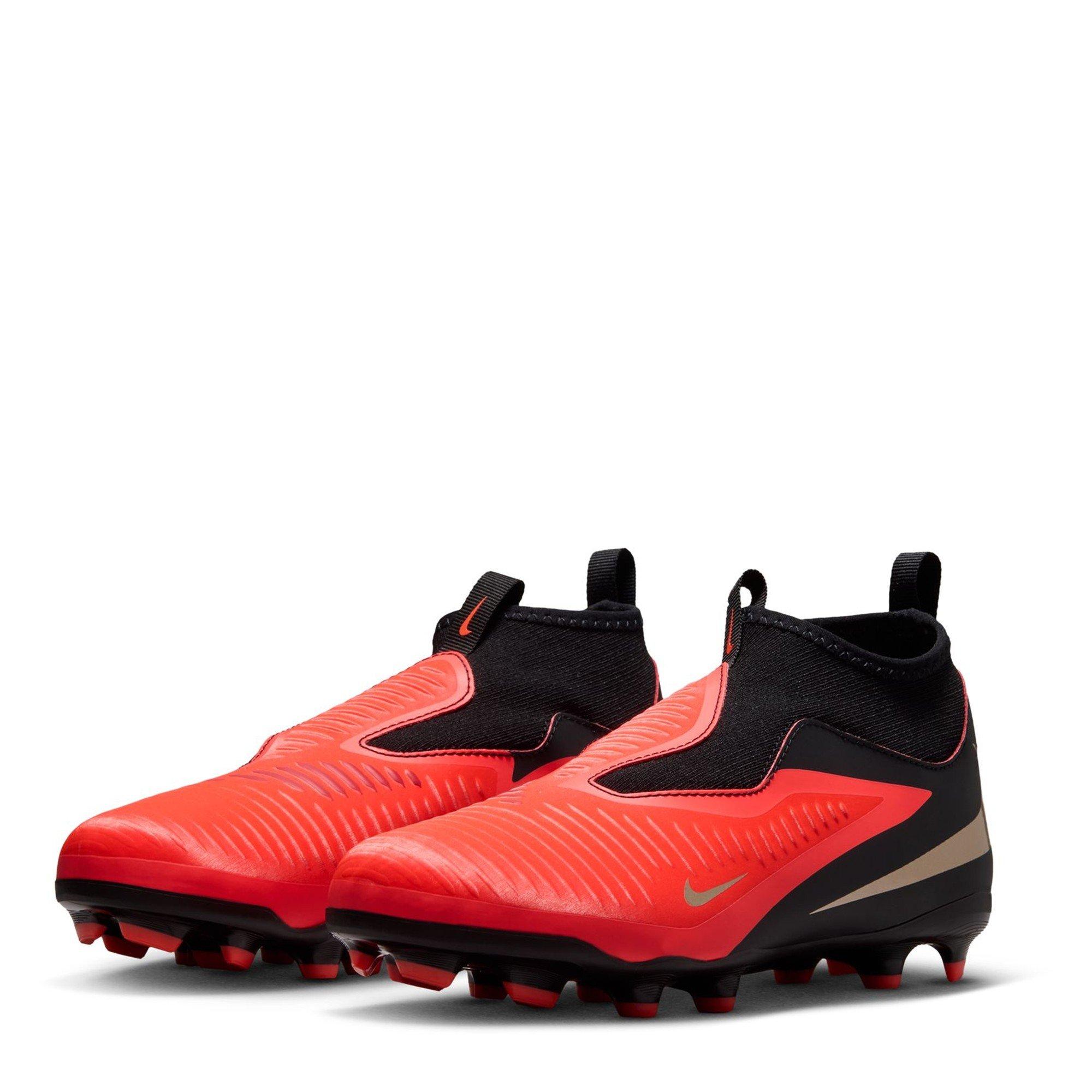 Red/Black - Nike - Phantom 6 Academy High Juniors Firm Ground Football Boots - 4