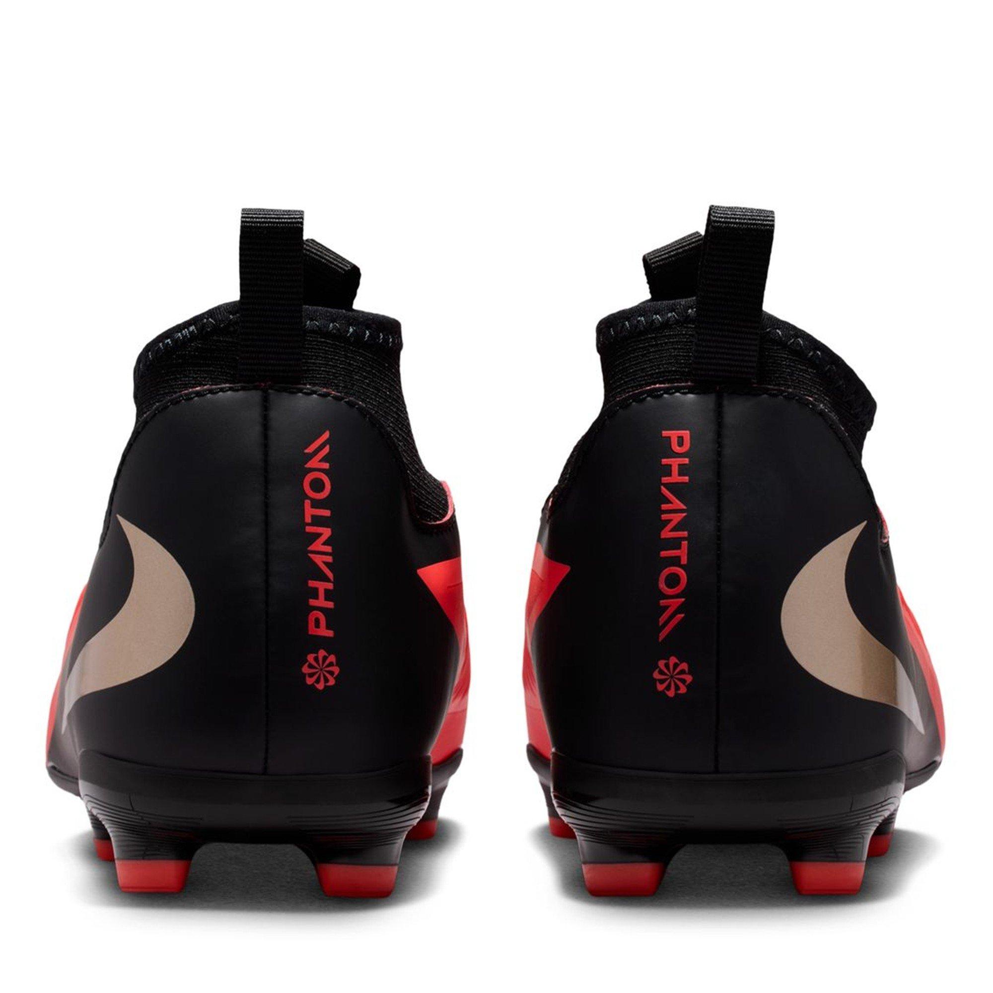 Red/Black - Nike - Phantom 6 Academy High Juniors Firm Ground Football Boots - 5