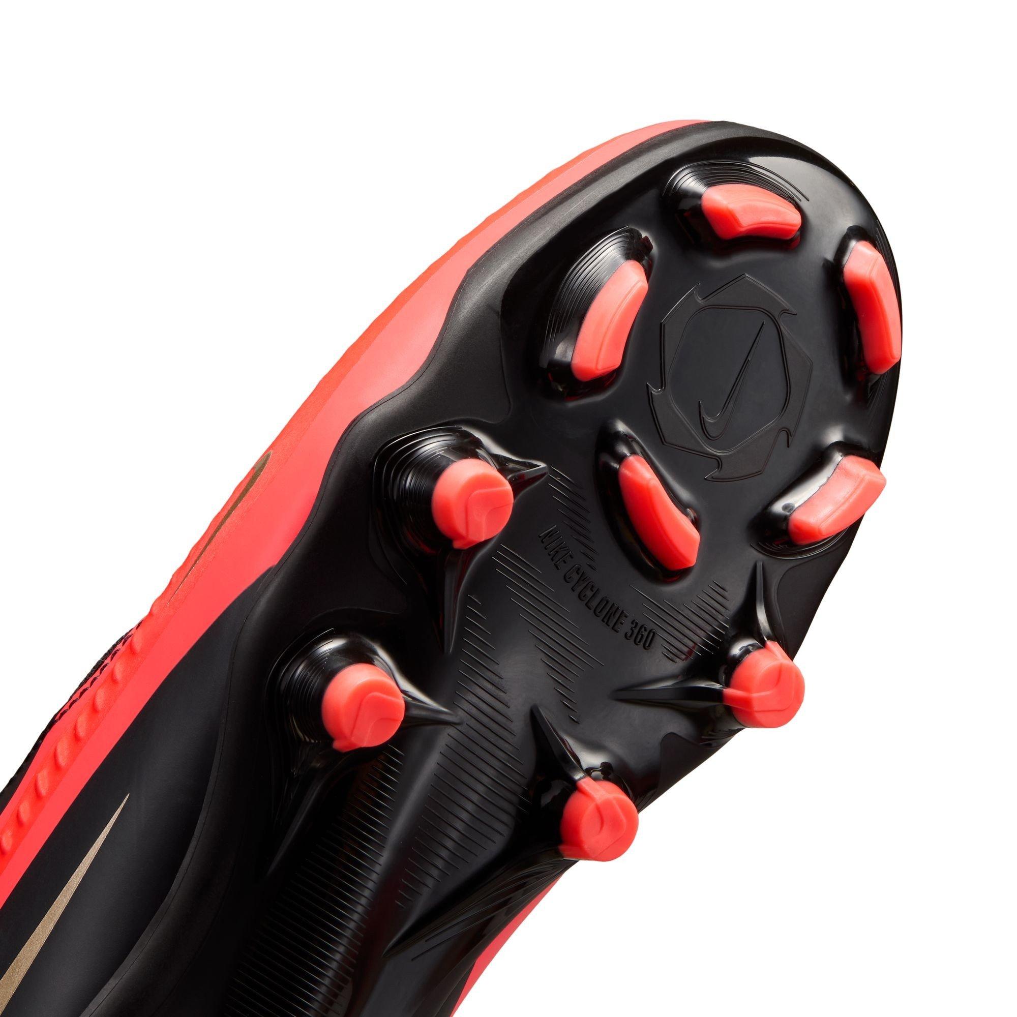 Red/Black - Nike - Phantom 6 Academy High Juniors Firm Ground Football Boots - 9