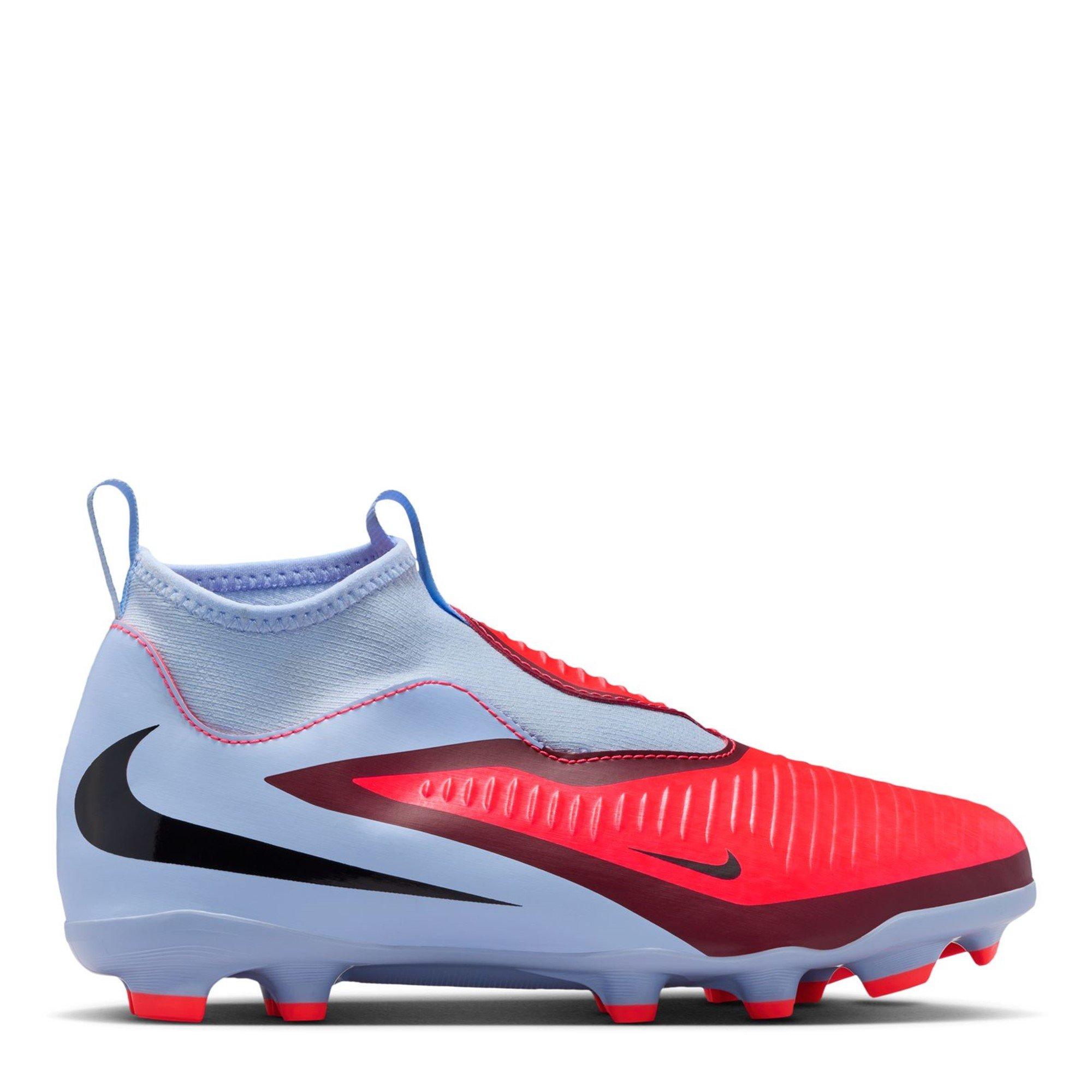 Nike Boys Phantom 6 Academy High Juniors Firm Ground Football Boots - Blue/Purple - 5 (38)