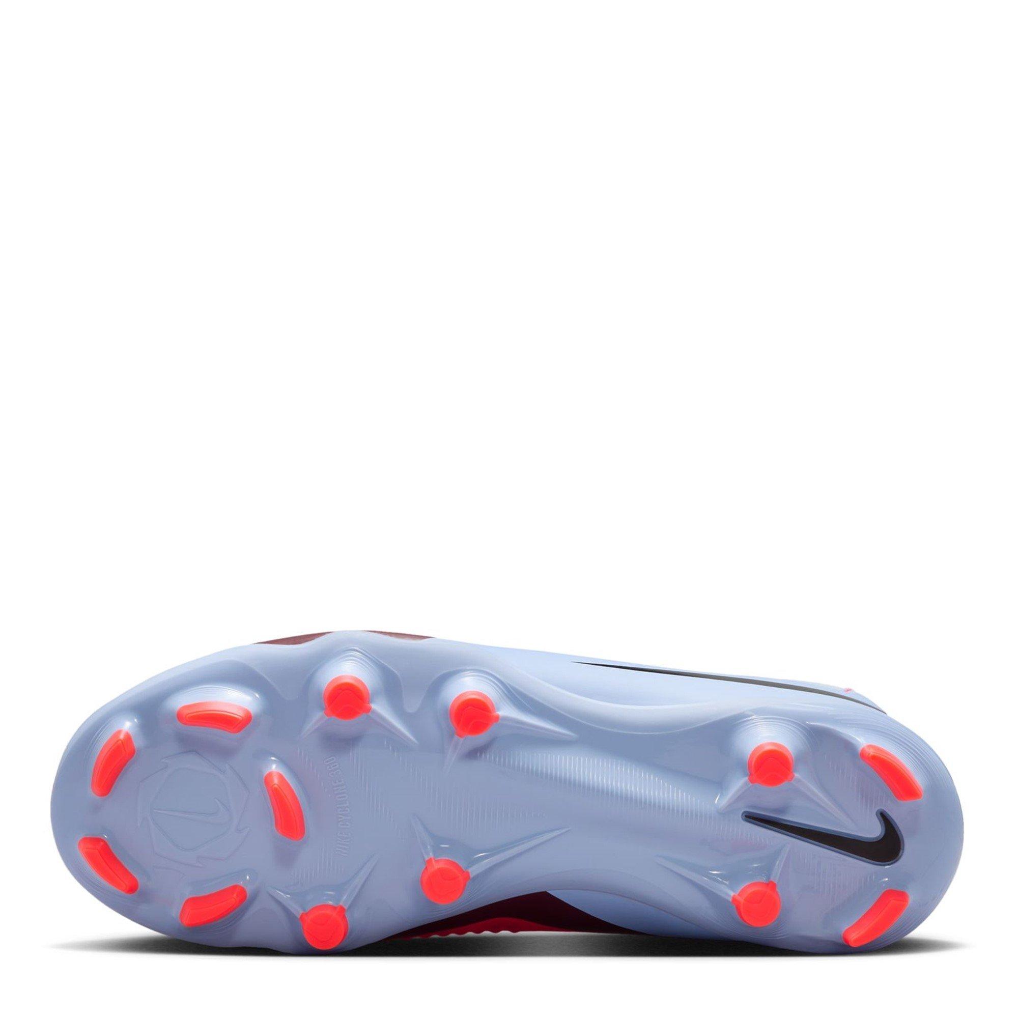 Blå/Lilla - Nike - Phantom 6 Academy High Juniors Firm Ground Football Boots - 3