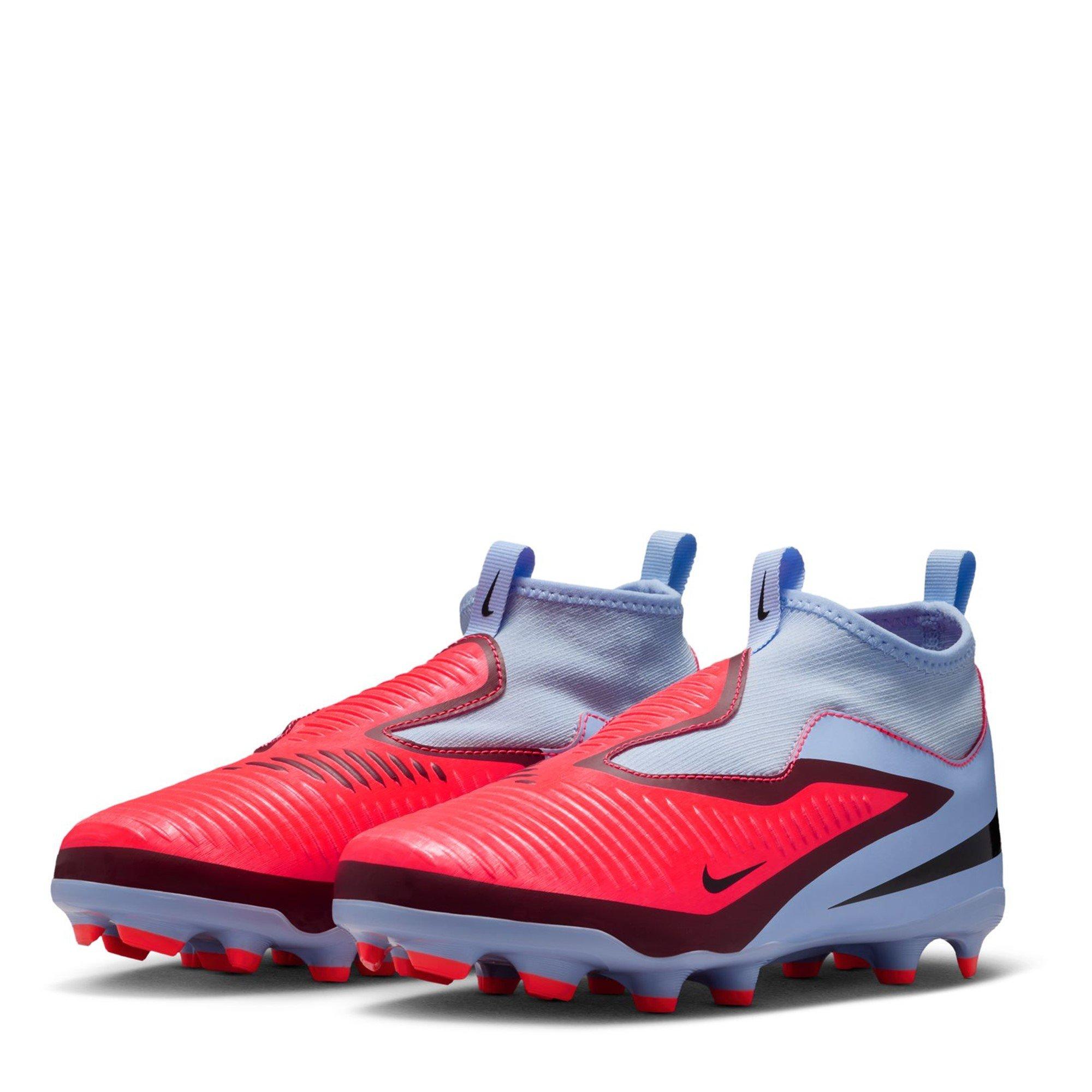 Blå/Lilla - Nike - Phantom 6 Academy High Juniors Firm Ground Football Boots - 4