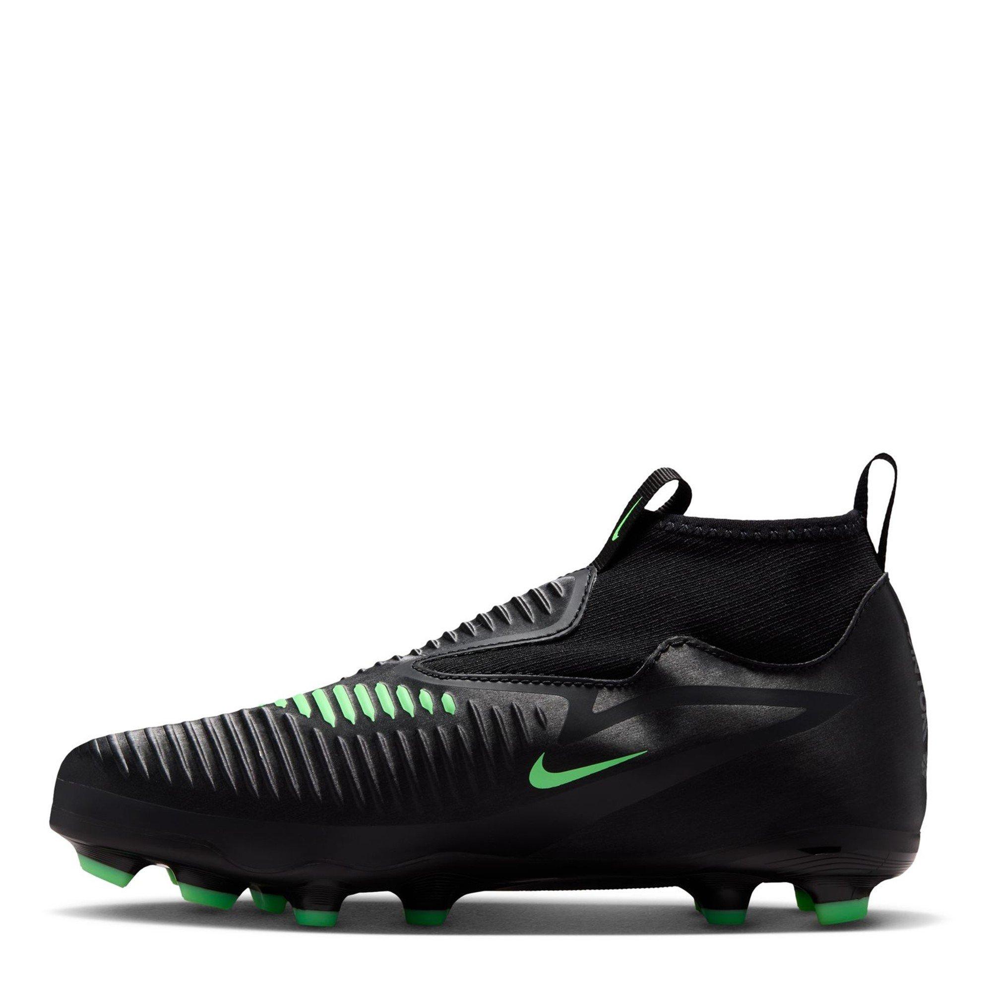 Black/Green - Nike - Phantom 6 Academy High Juniors Firm Ground Football Boots - 2