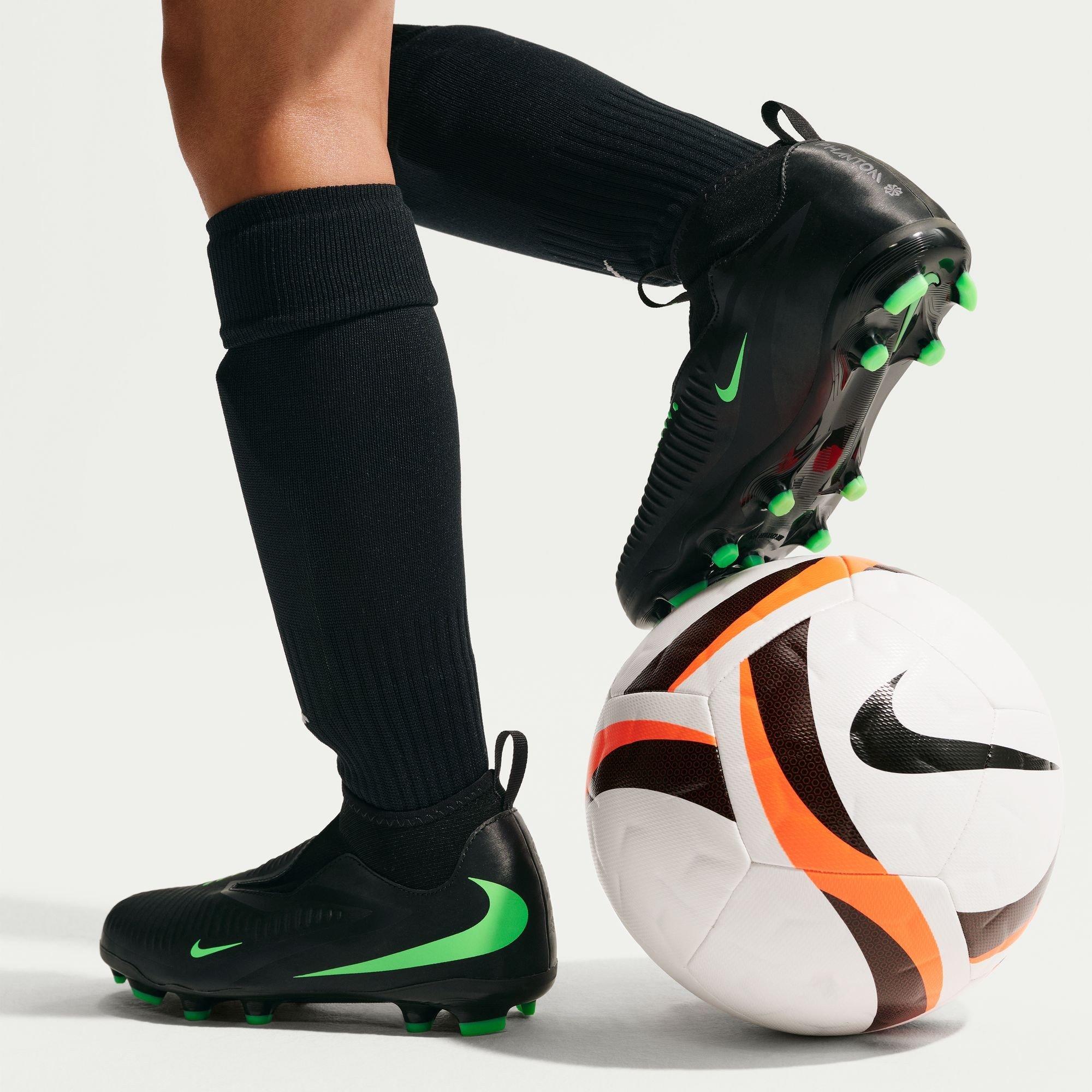 Black/Green - Nike - Phantom 6 Academy High Juniors Firm Ground Football Boots - 3