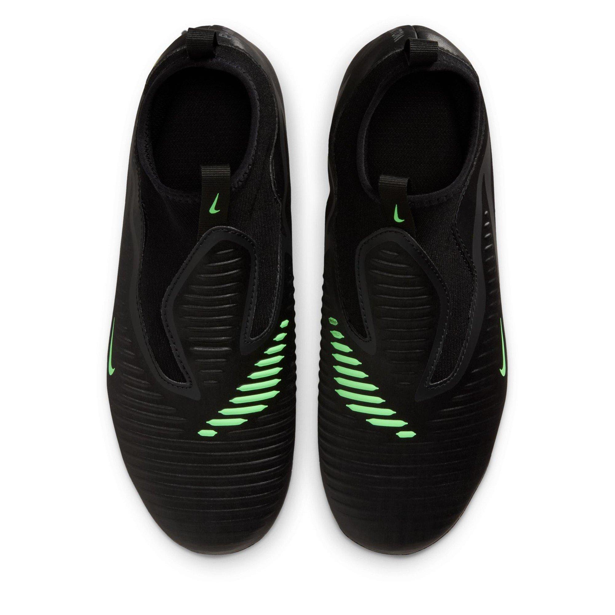 Black/Green - Nike - Phantom 6 Academy High Juniors Firm Ground Football Boots - 7