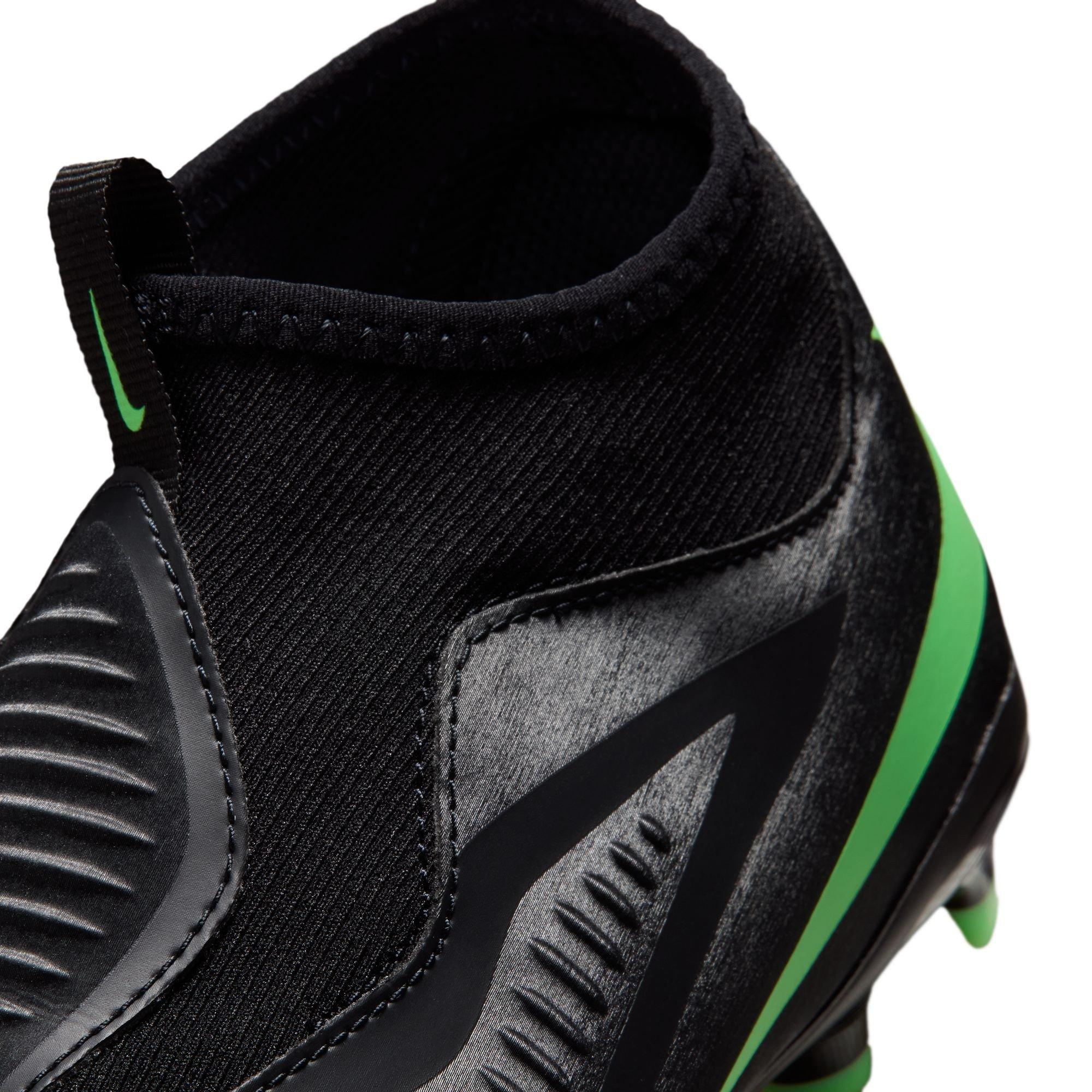 Black/Green - Nike - Phantom 6 Academy High Juniors Firm Ground Football Boots - 8