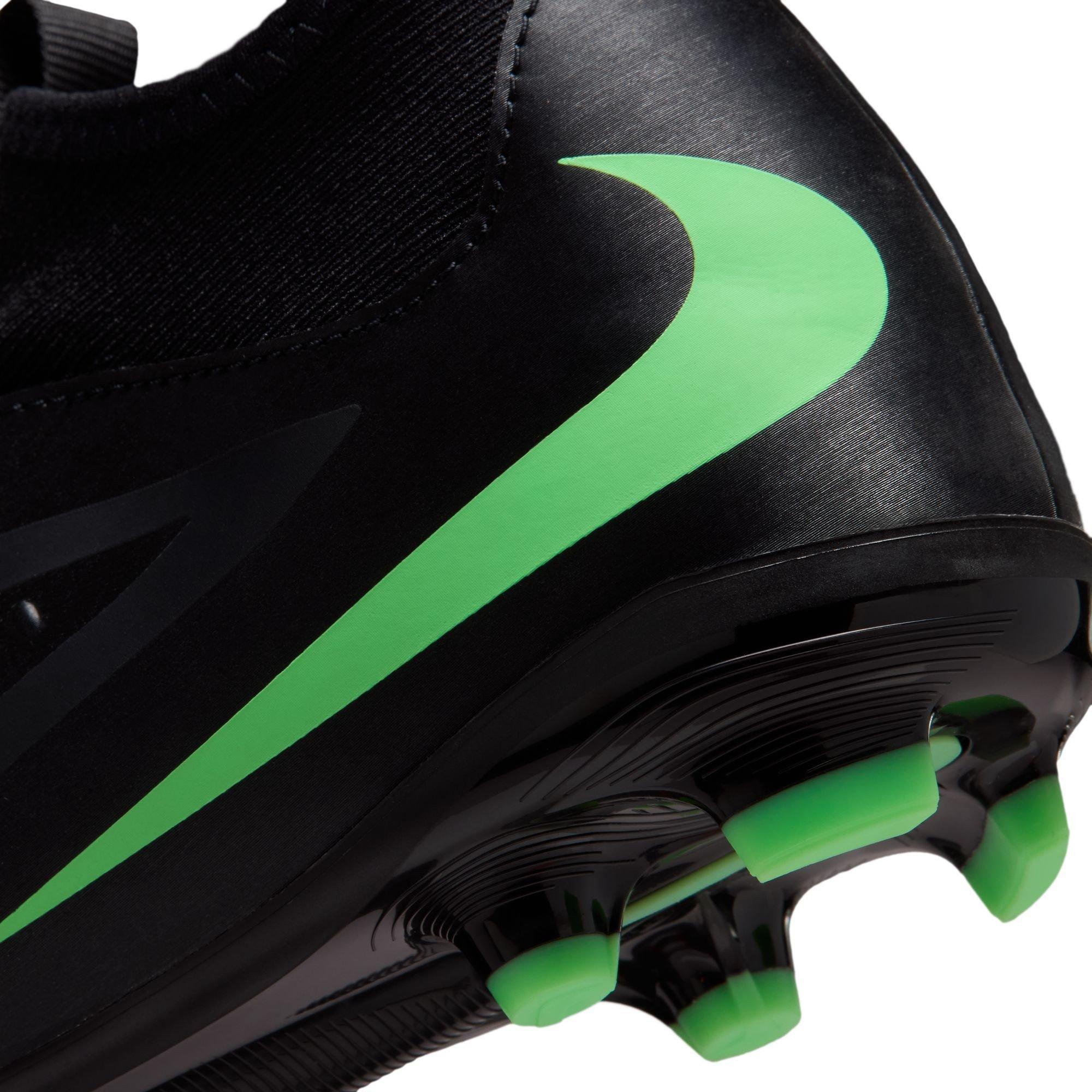 Black/Green - Nike - Phantom 6 Academy High Juniors Firm Ground Football Boots - 9