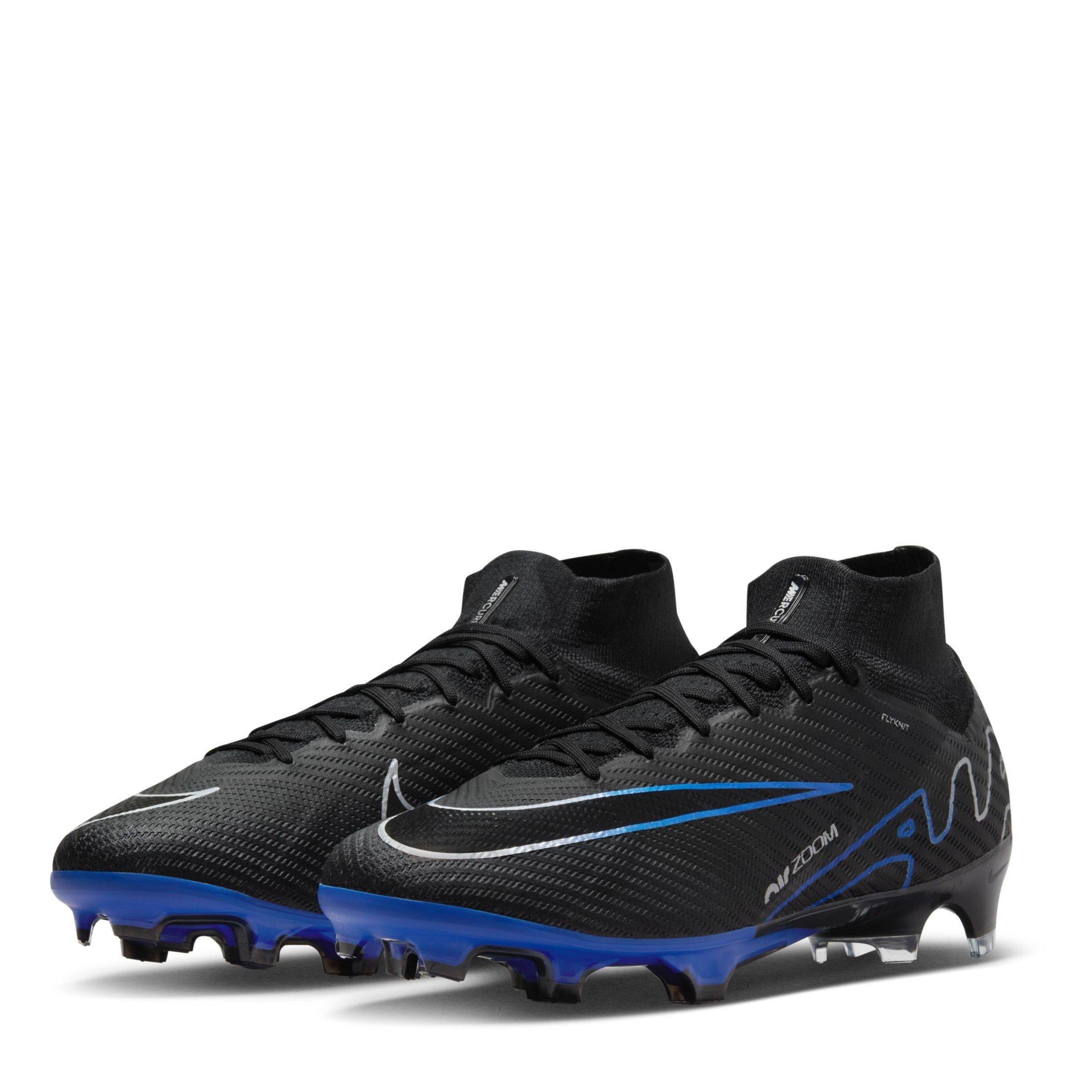 Crno/Kromirano - Nike - Zoom Mercurial Superfly 9 Elite Junior Firm Ground Football Boots - 4