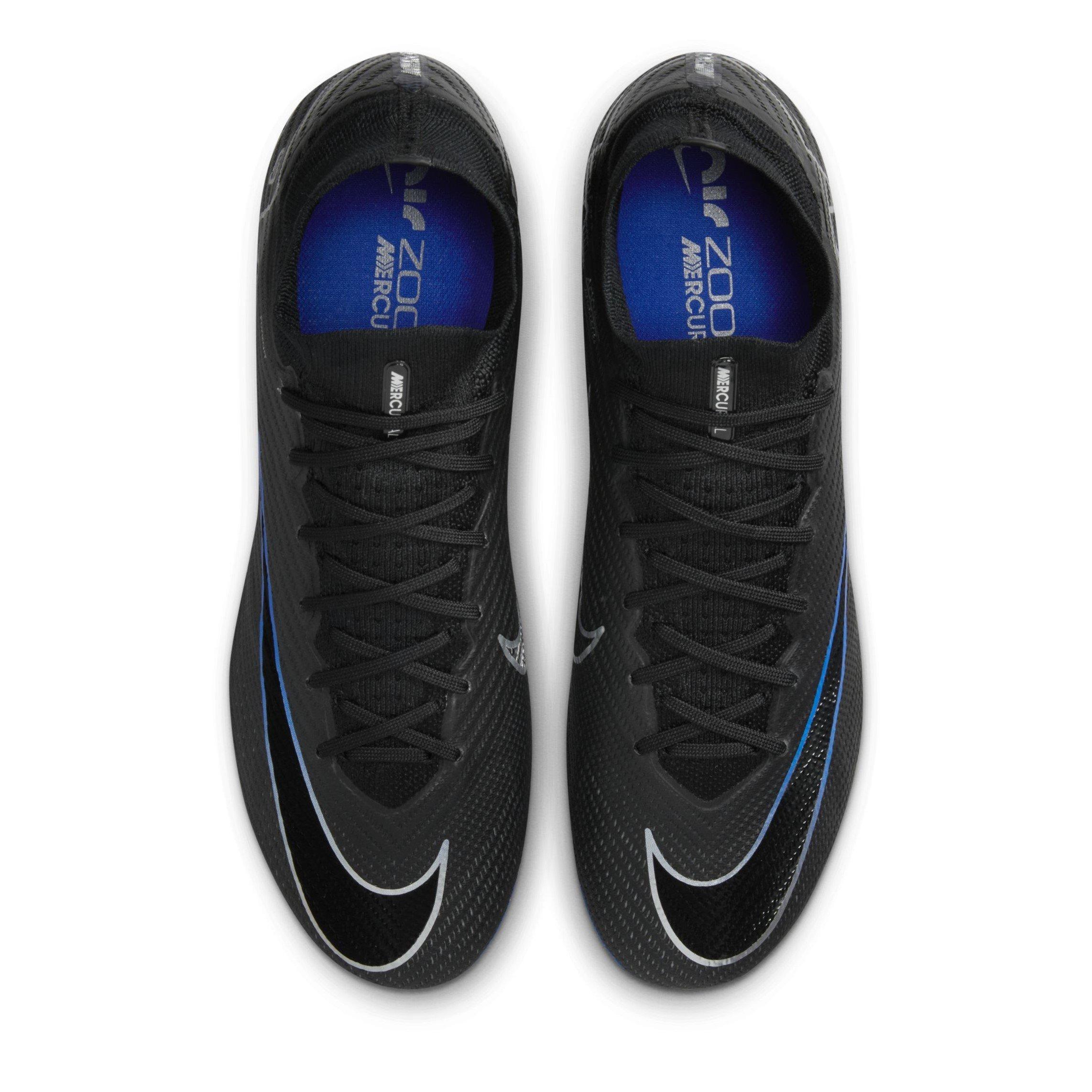 Crno/Kromirano - Nike - Zoom Mercurial Superfly 9 Elite Junior Firm Ground Football Boots - 5