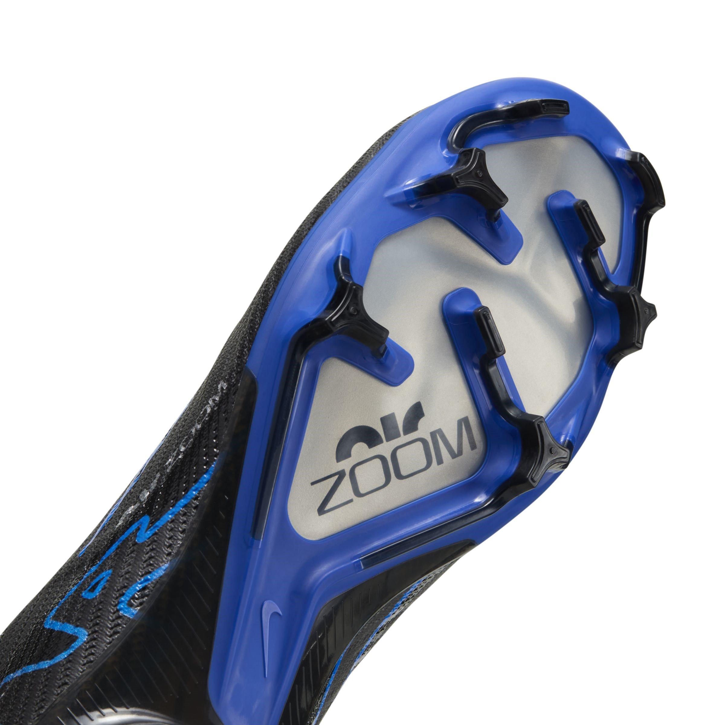 Crno/Kromirano - Nike - Zoom Mercurial Superfly 9 Elite Junior Firm Ground Football Boots - 7