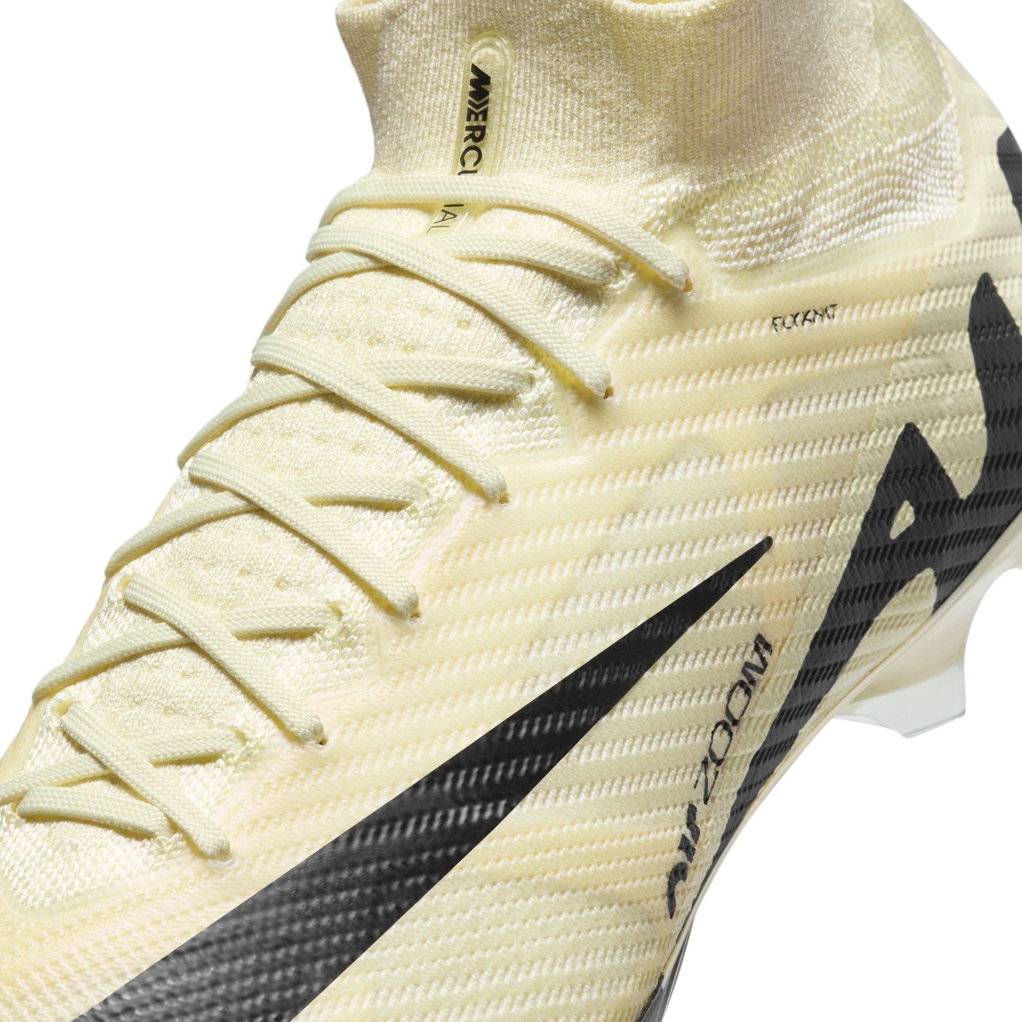 Limonata/Nera - Nike - Zoom Mercurial Superfly 9 Elite Junior Firm Ground Football Boots - 8