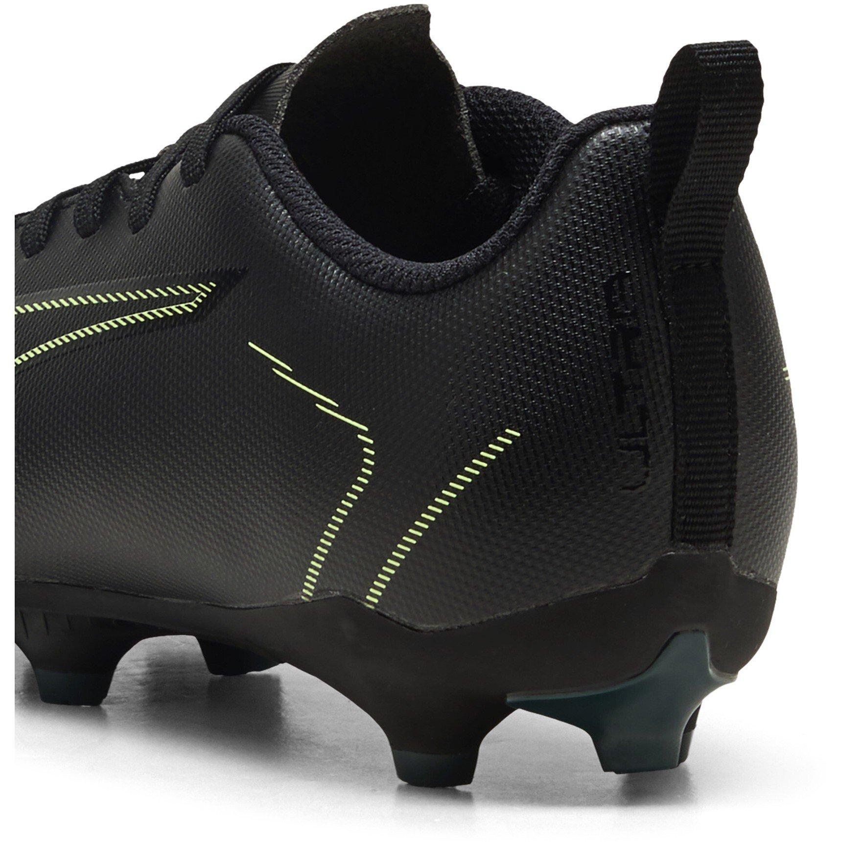 Blk-FL-GrnTrrn - Puma - Unisex Kids' Ultra 6 Play FG/AG Football Boots - 5