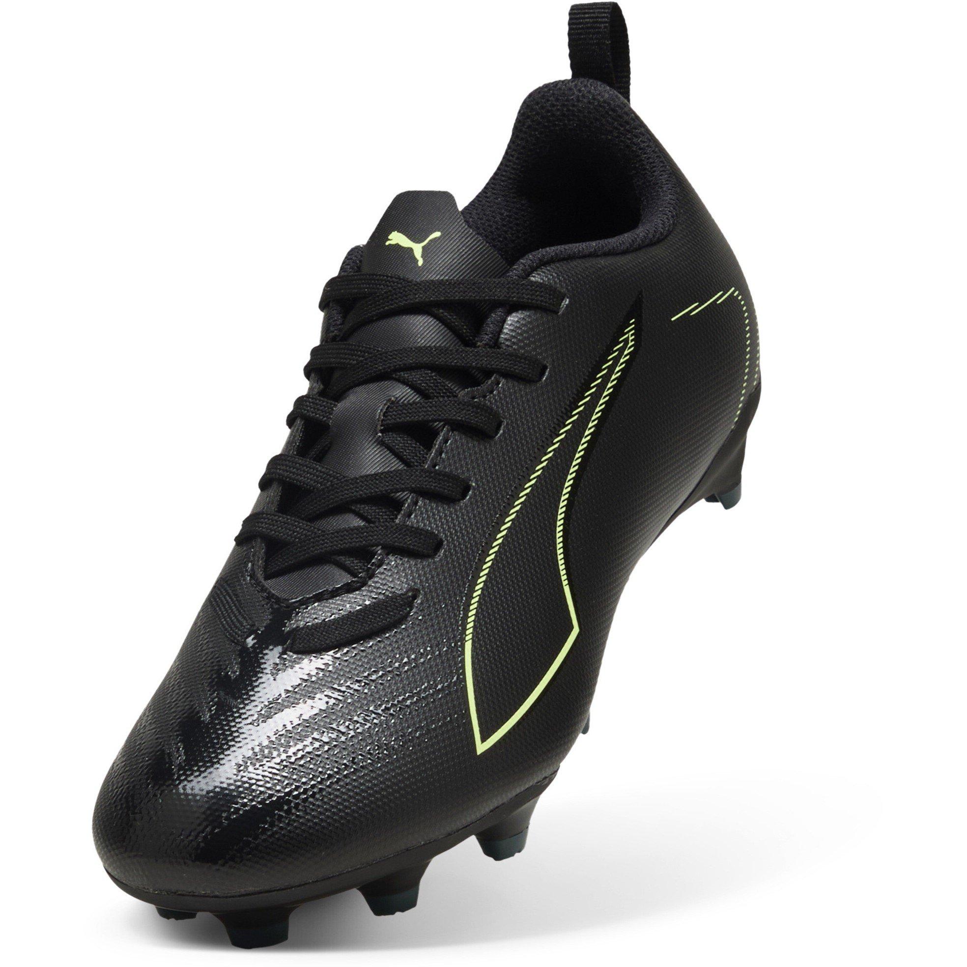 Blk-FL-GrnTrrn - Puma - Unisex Kids' Ultra 6 Play FG/AG Football Boots - 6