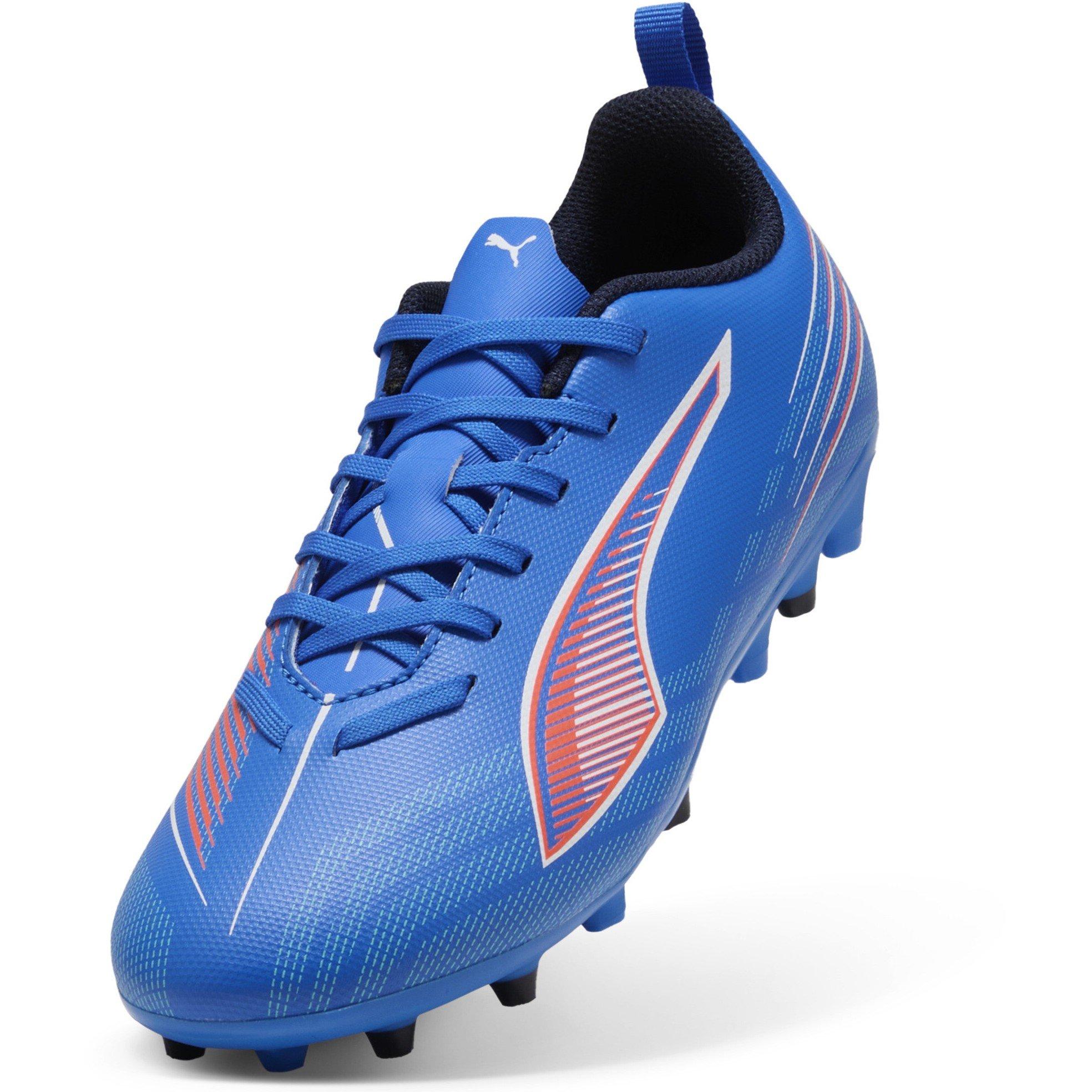 ltrBl-Wht-GlwRd - Puma - Unisex Kids' Ultra 6 Play Mg Firm Ground Football Boots - 6