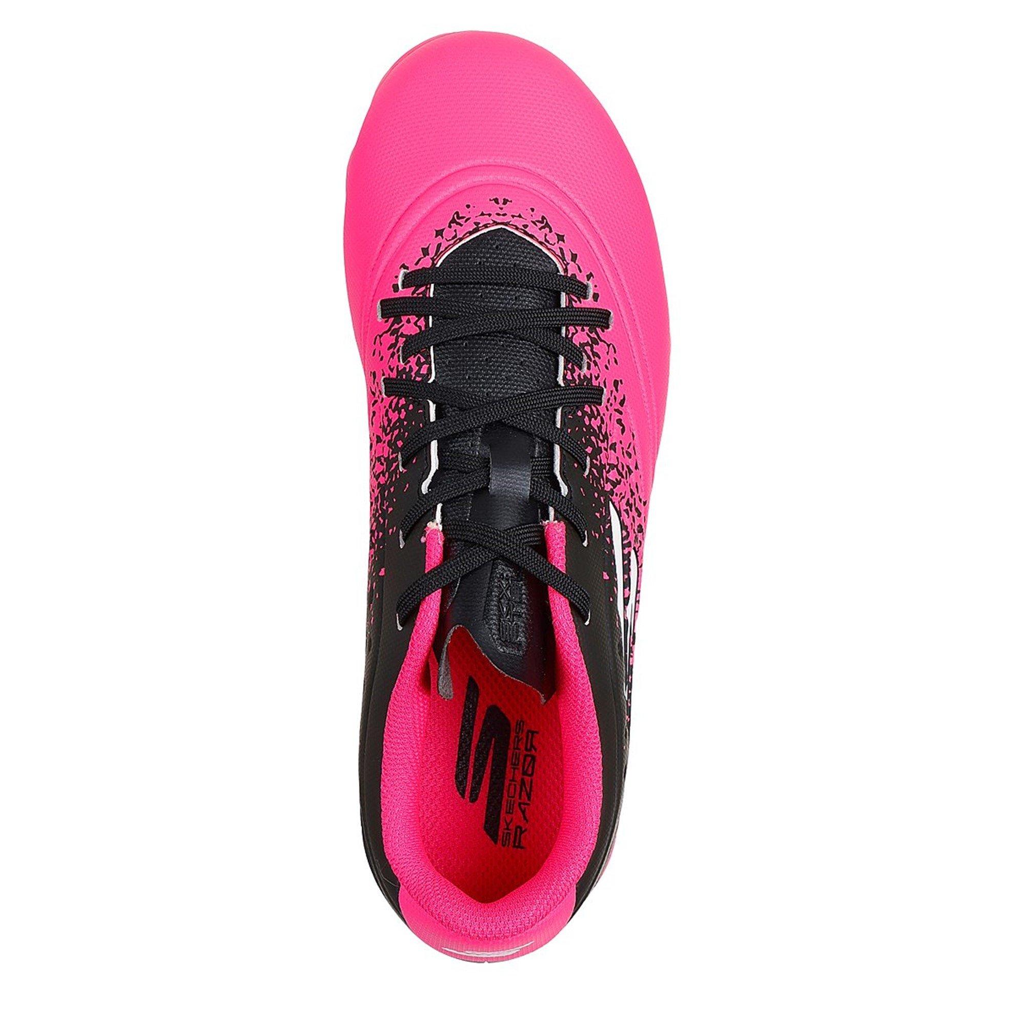 Preto/Rosa - Skechers - Razor Juniors Firm Ground Football Boots - 5