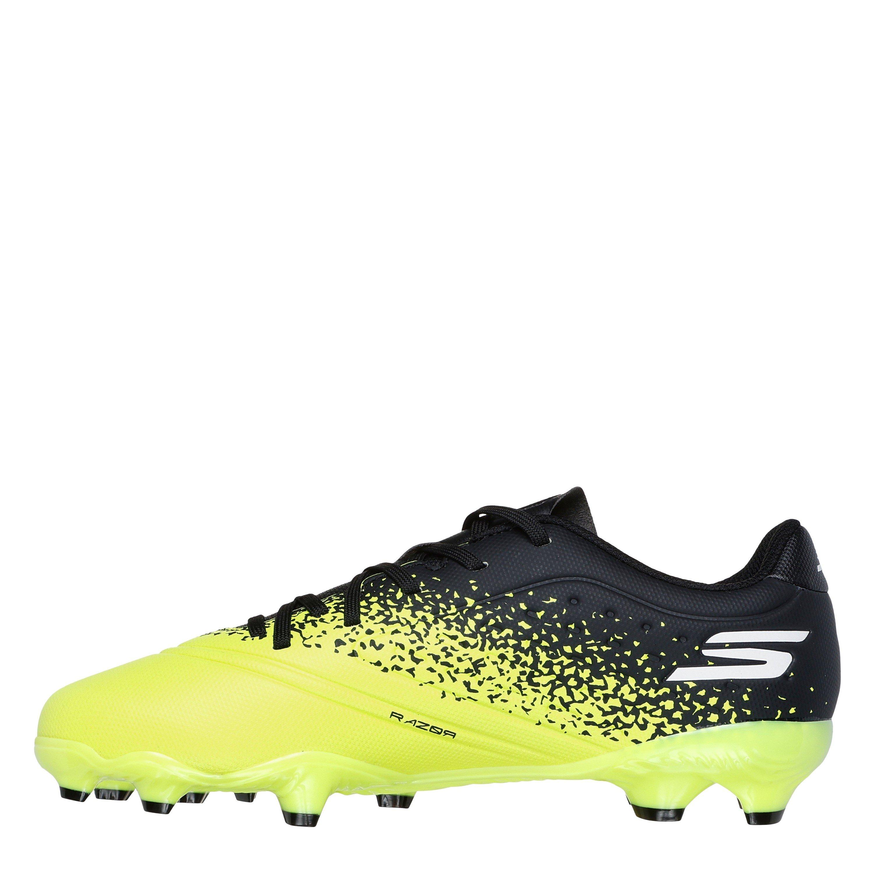Yellow/Black - Skechers - Razor Juniors Firm Ground Football Boots - 2