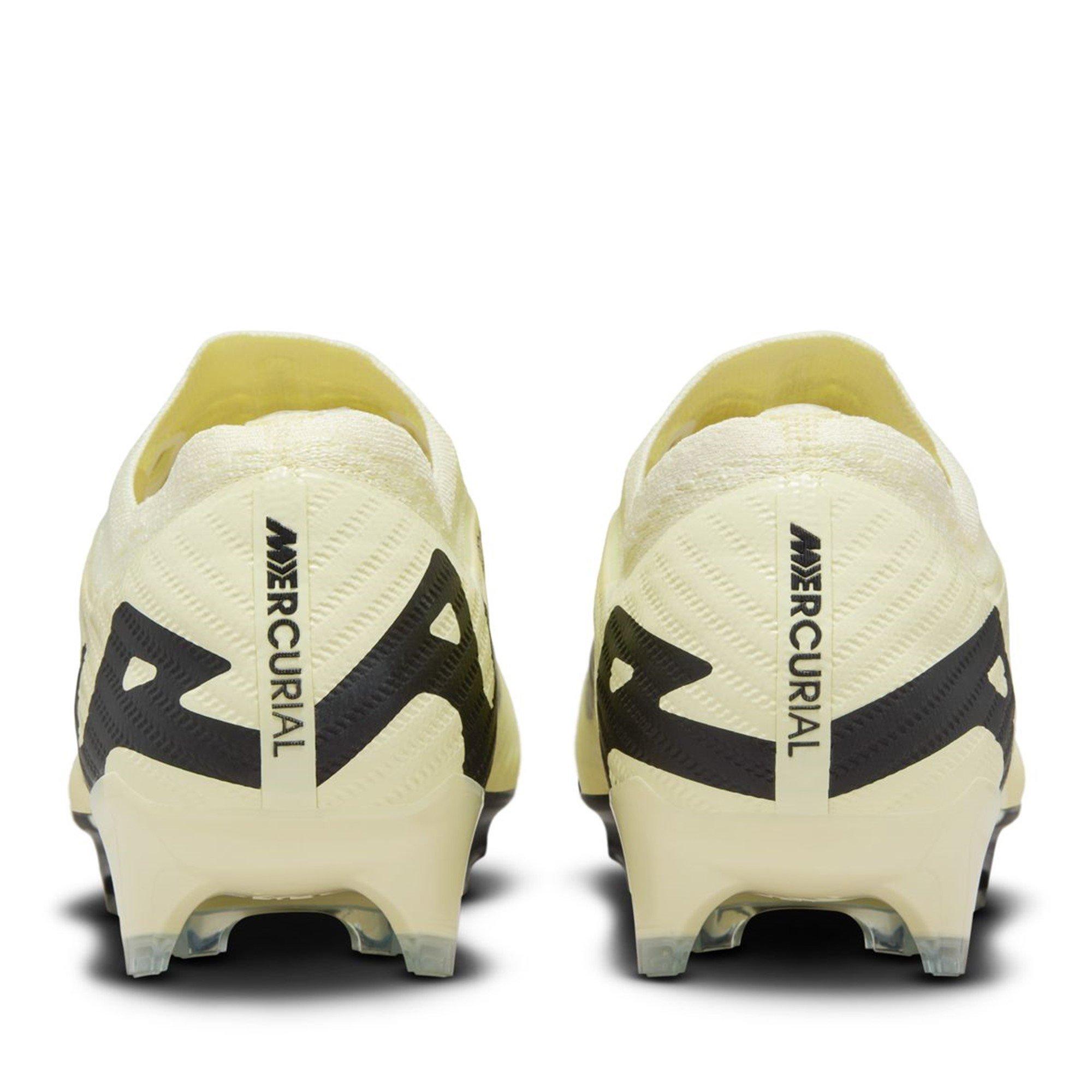 Lemonade/Black - Nike - Zoom Mecurial Vapor 15 Juniors Firm Ground Football Boots - 5