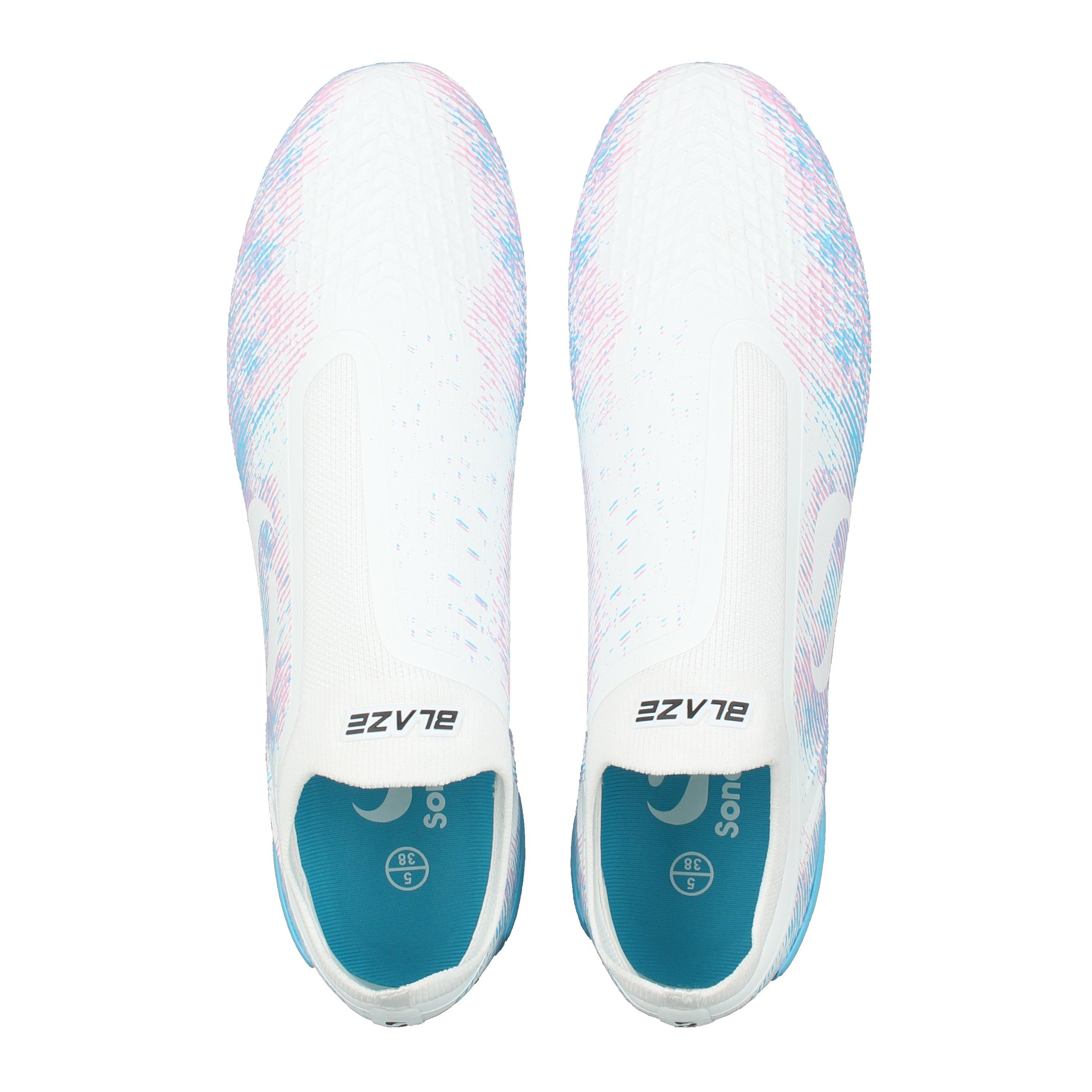 White/Pink/Blue - Sondico - Blaze Firm Ground Football Boots - 6